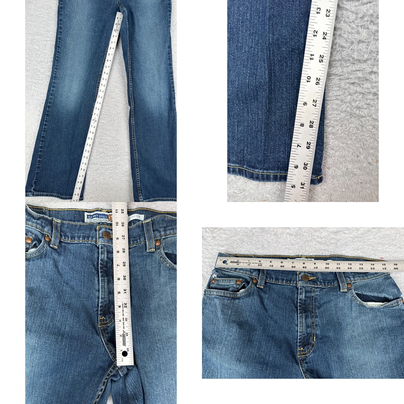 Old Navy Old Navy Jeans Womens 12 Bootcut Mid Rise Stretch Denim Pants 31x32 Blue Regular Denim Bootcut Womens Size 34" / US 12 / IT 48 - 8 Thumbnail