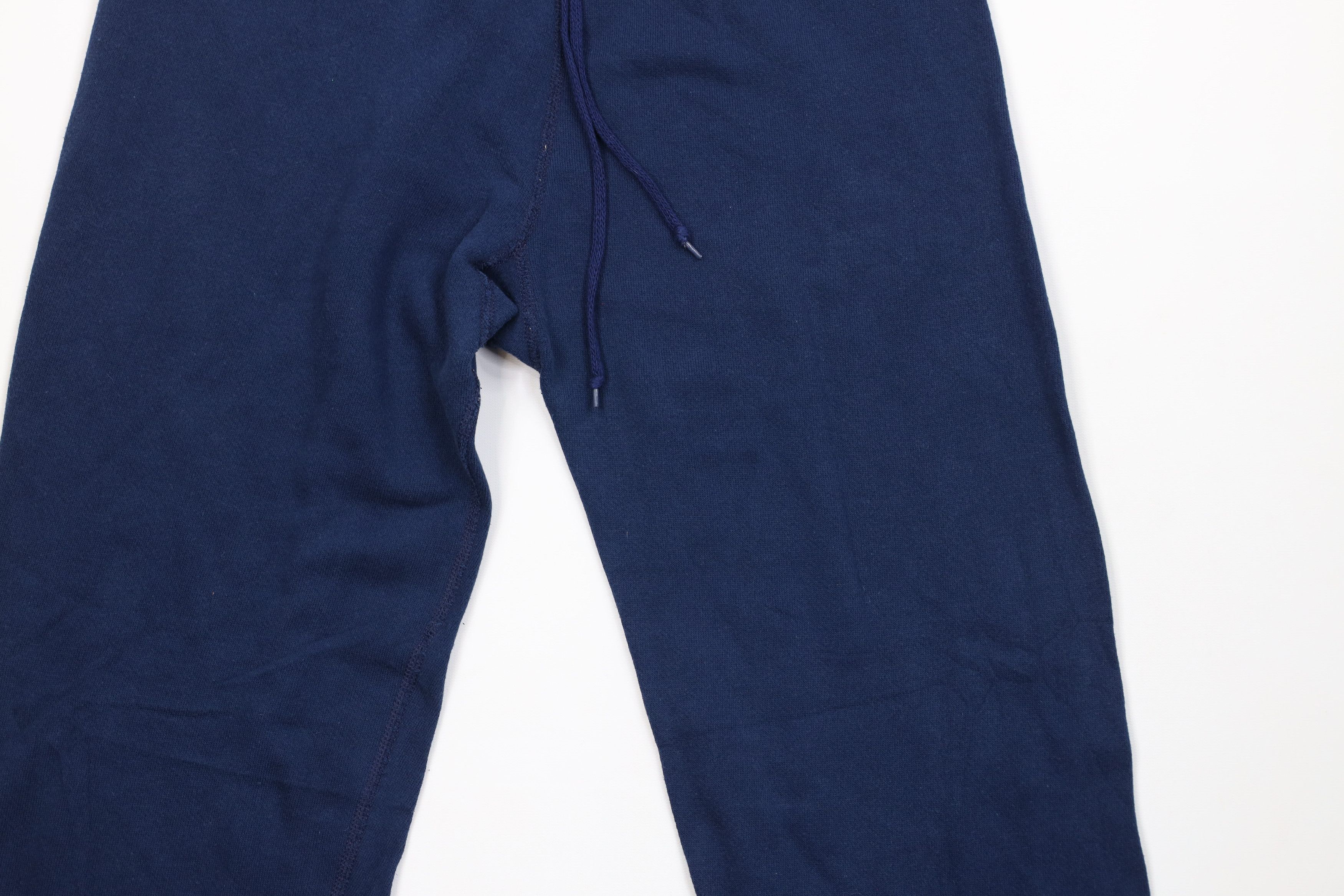 Vintage Vintage 70s 80s Streetwear Sweatpants Joggers Navy Blue USA Size US 34 / EU 50 - 3 Thumbnail