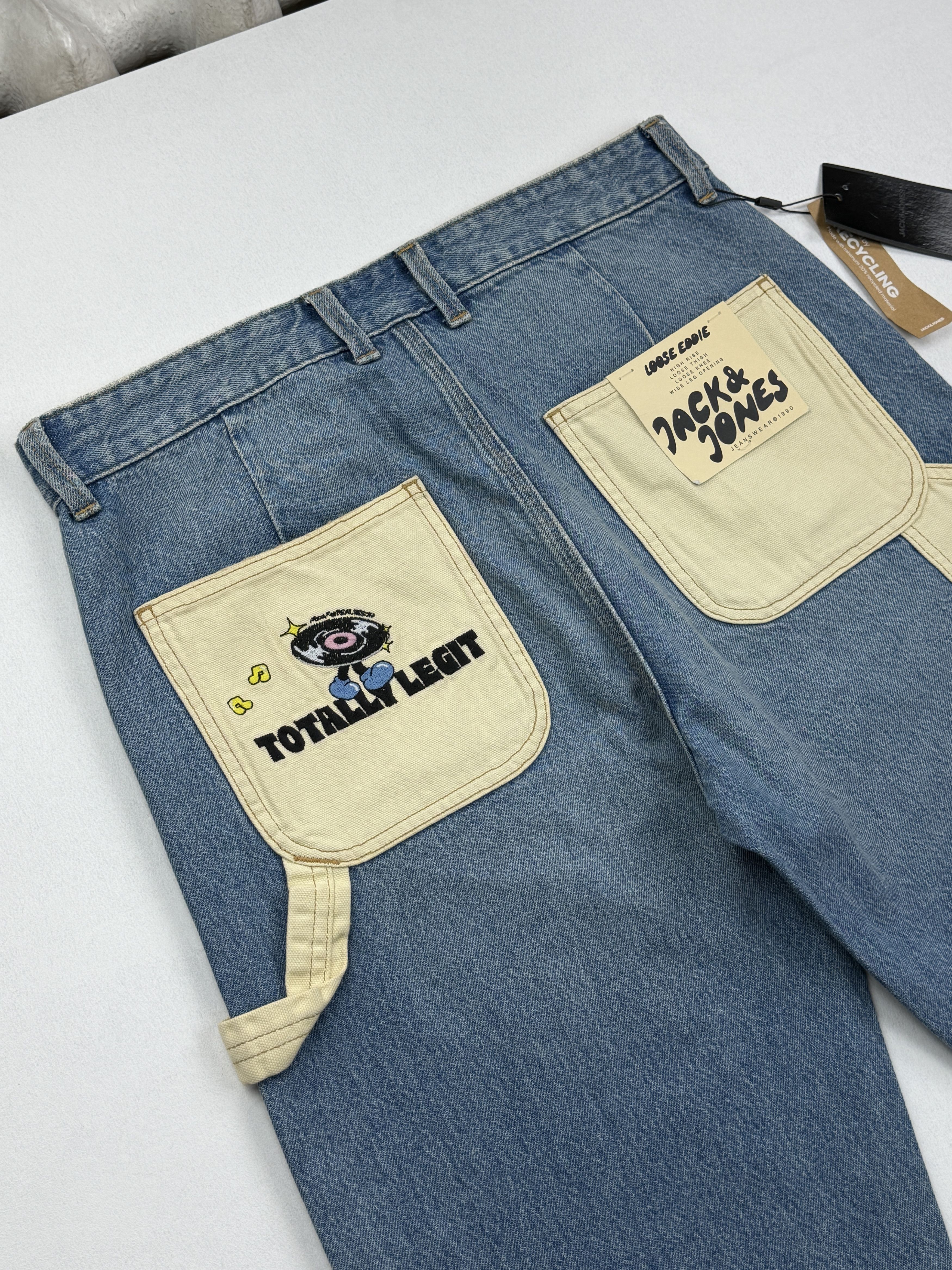 Jack & Jones Jack Jones Loose Fit Workwear Style Jeans Loose Eddie Size US 32 / EU 48 - 5 Thumbnail