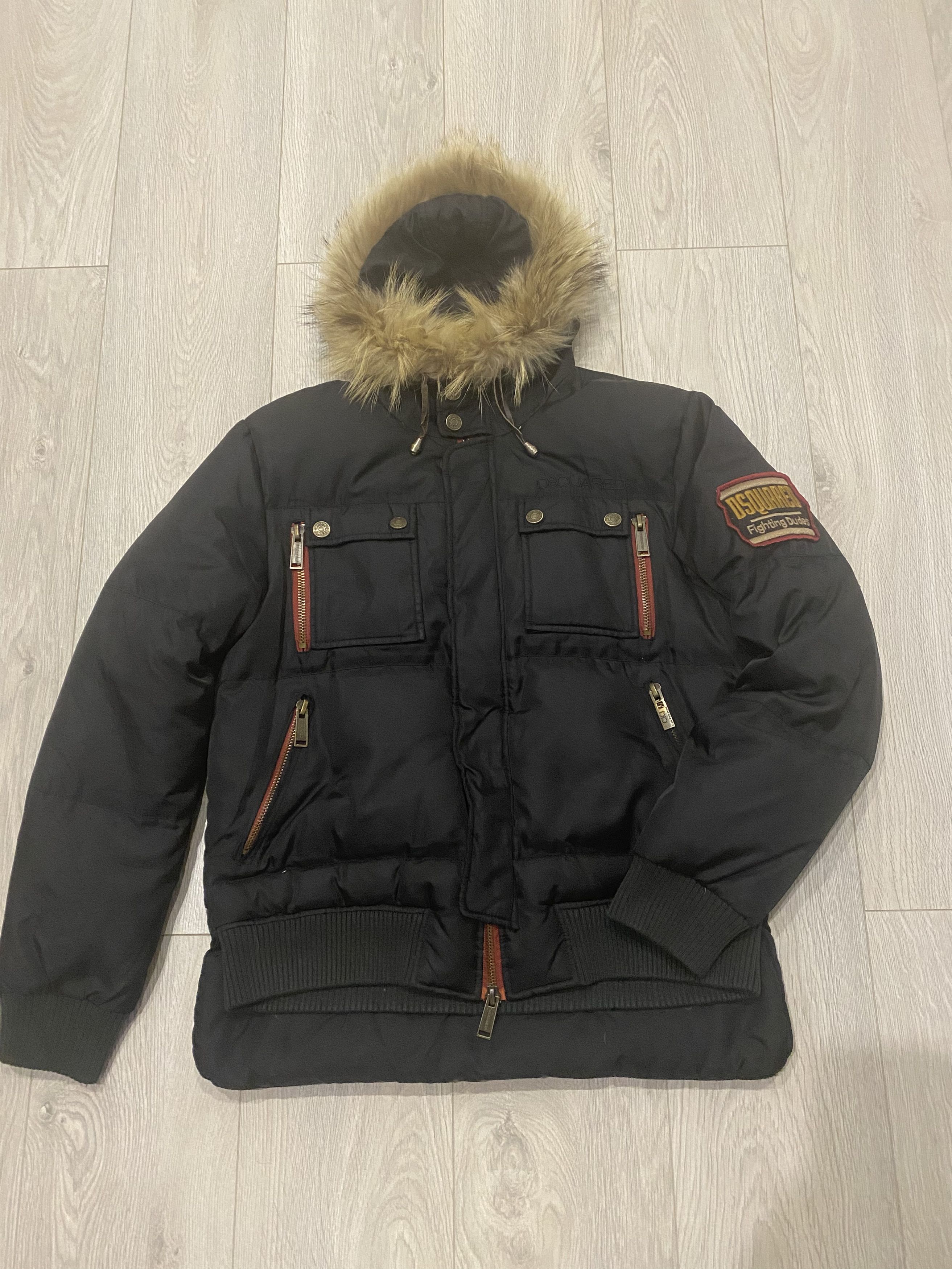 Dsquared2 Dsquared Fighting Dudes Short Hooded Padded Down Jacket Grailed