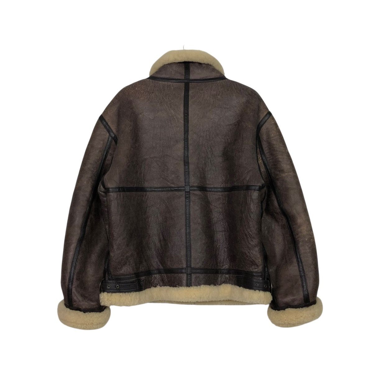Vintage 🔥VTG LEATHER JACKET SHEARLING B3 PALMUS LIFE ISSEY MIYAKE Size US M / EU 48-50 / 2 - 10 Thumbnail