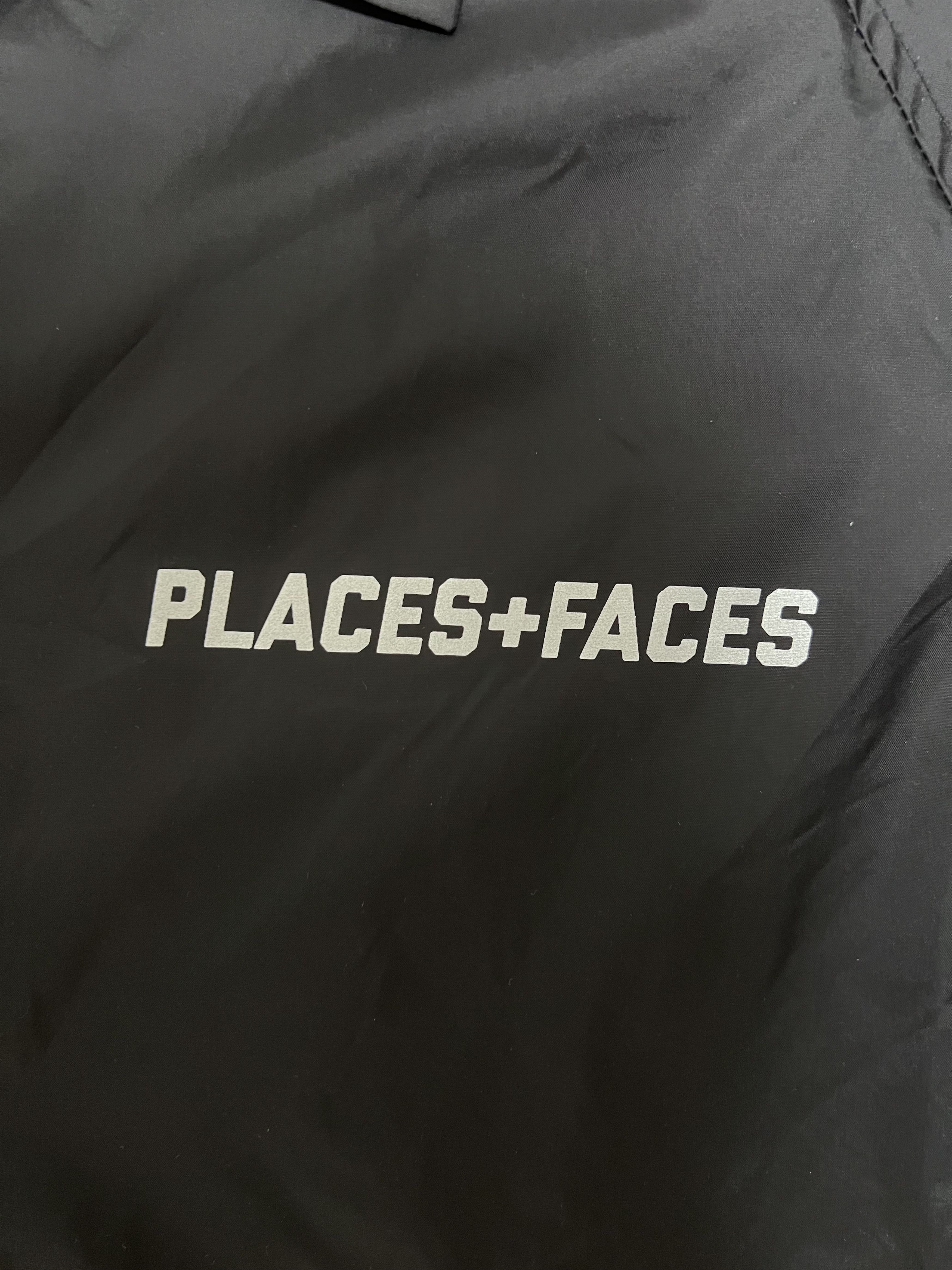Places + Faces 💚 2019 Places + Faces Reflective Coach Jacket Black Large Size US L / EU 52-54 / 3 - 5 Thumbnail