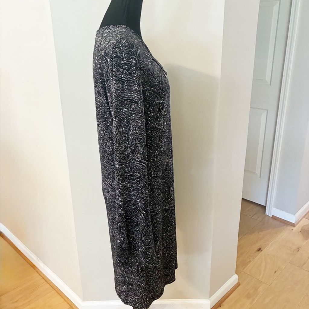 Michael Kors MICHAEL Michael Kors Black Long Bell sleeve dress Size Large Size L / US 10 / IT 46 - 4 Thumbnail