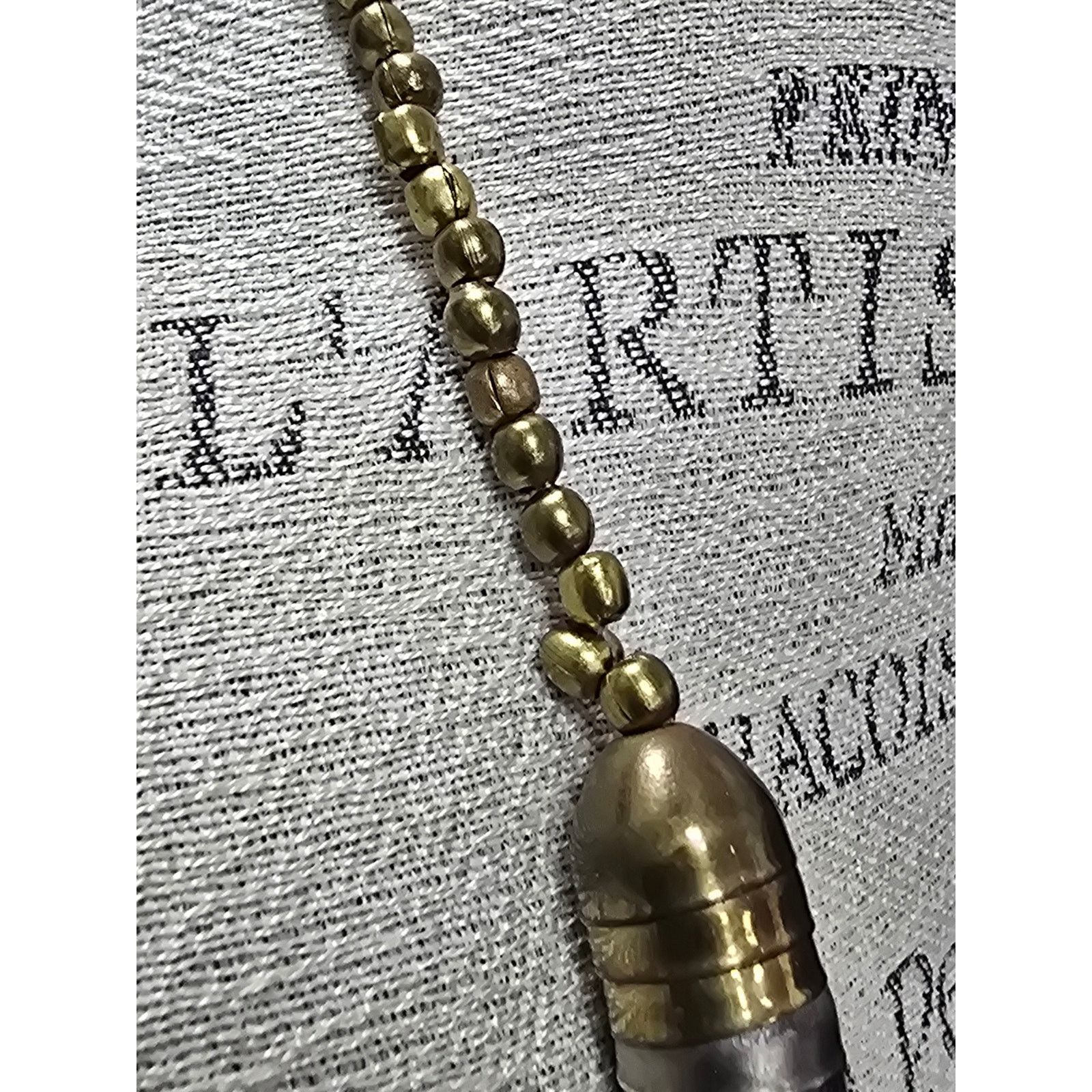 Other Vintage tri-toned bead cap snake link necklace & earring set Size ONE SIZE - 4 Thumbnail