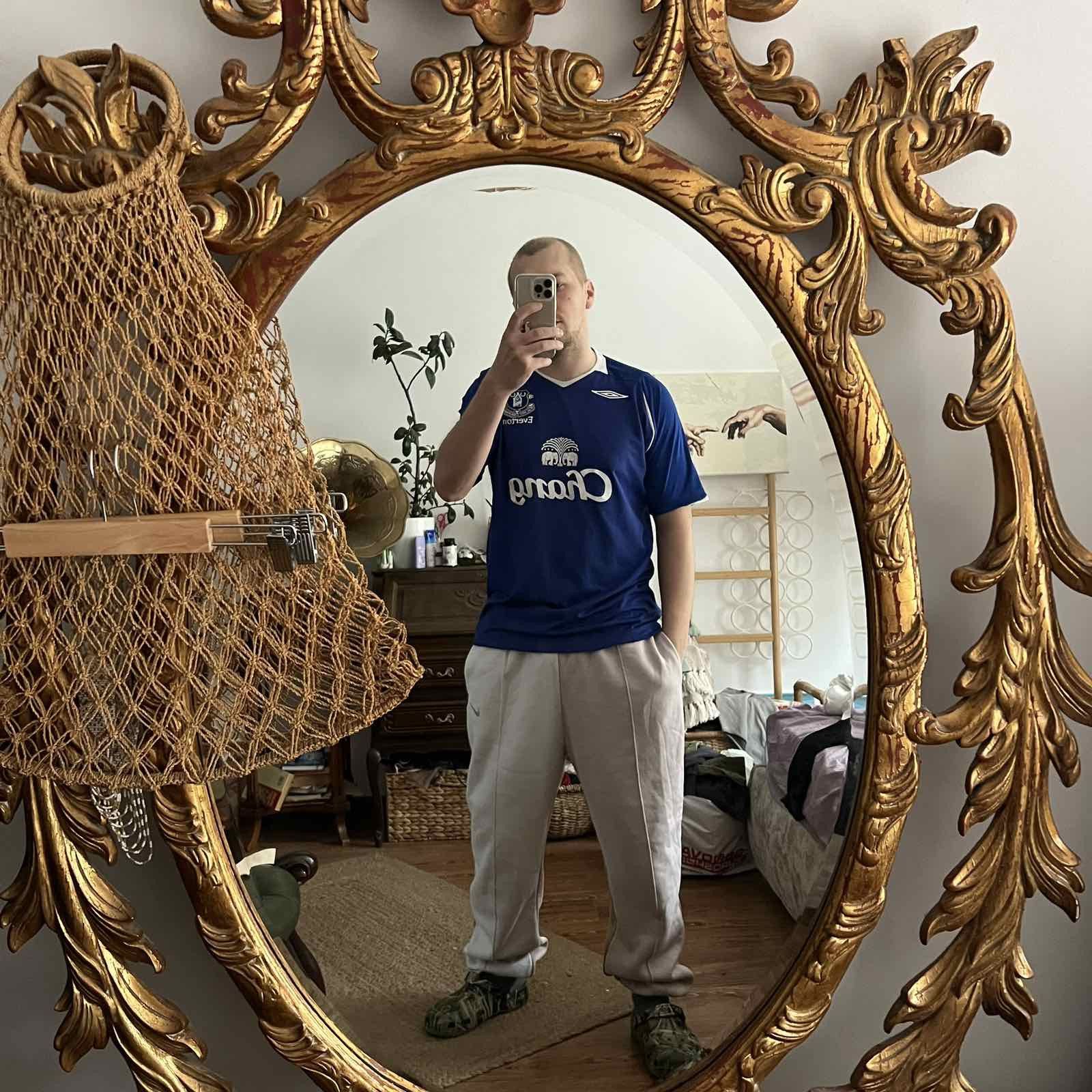 Umbro × Vintage UMBRO FC EVERTON 2008 SOCCER JERSEY Sz L Size US L / EU 52-54 / 3 - 3 Thumbnail
