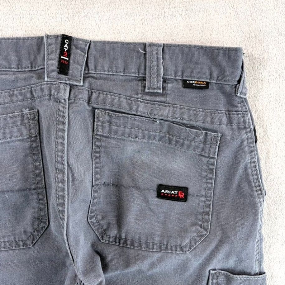 Ariat Ariat FR Flame Resistant M5 Straight Leg Cargo Pants Grey Men 30x30 Size US 30 / EU 46 - 5 Thumbnail