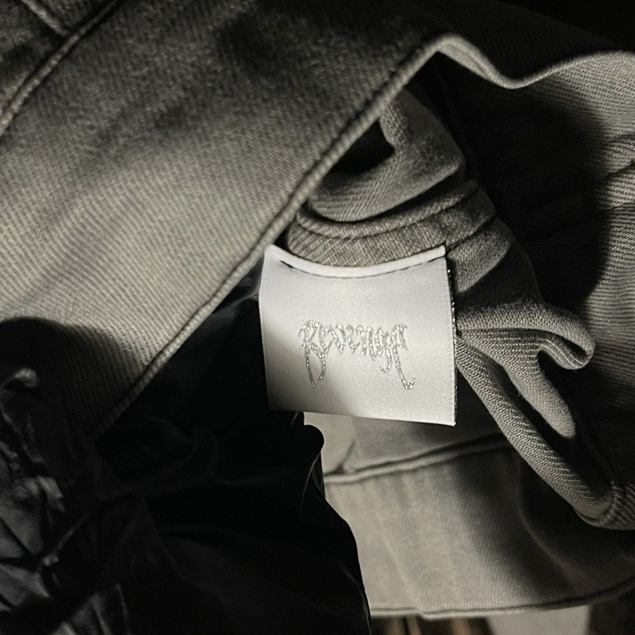 Revenge REVENGE Embroidered Arch Logo Grey Denim Jacket Size US L / EU 52-54 / 3 - 11 Thumbnail