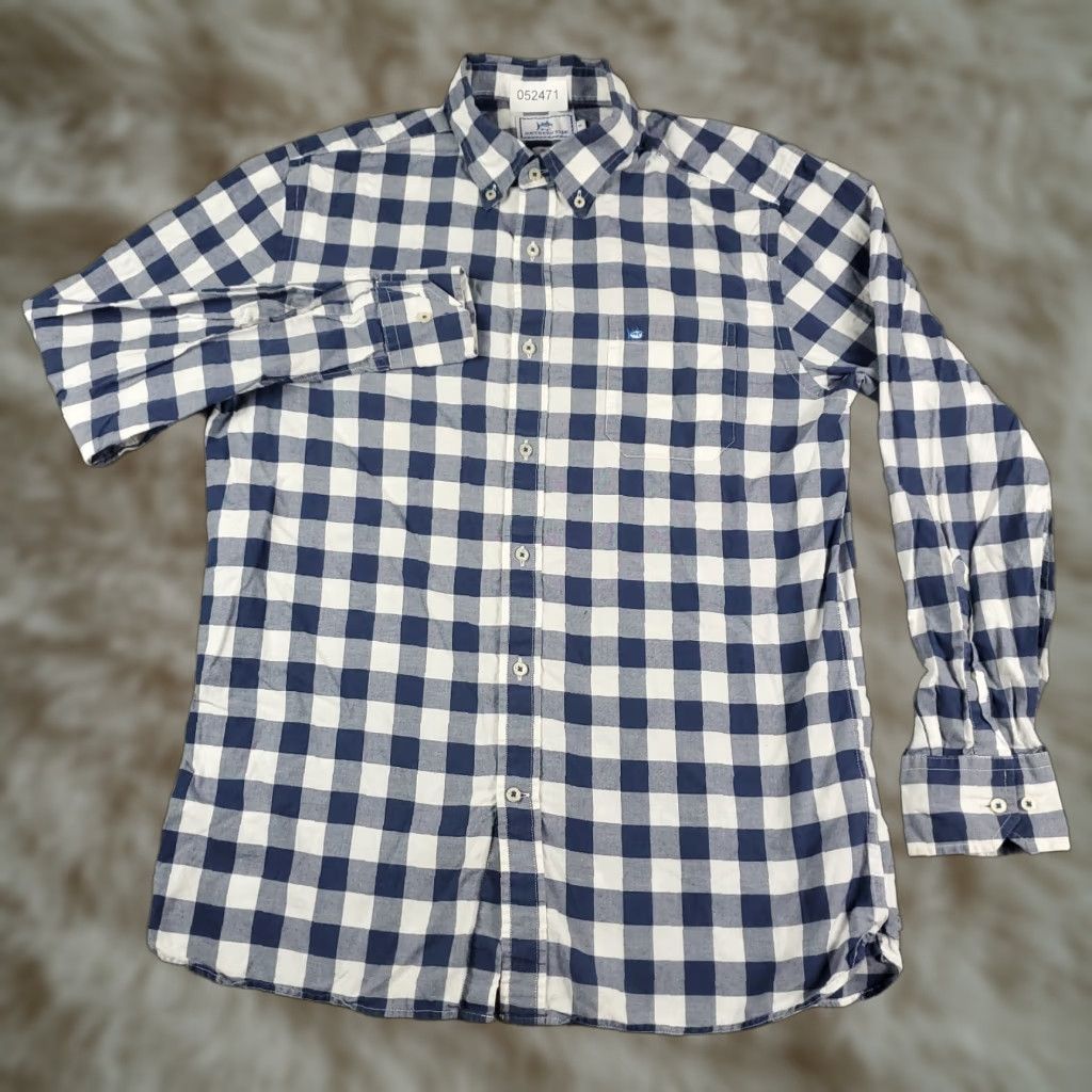 Southern Tide Southern Tide Shirt Mens Size Medium Blue Check Button-Up Long Sleeve Cotton Size US M / EU 48-50 / 2 - 1 Thumbnail