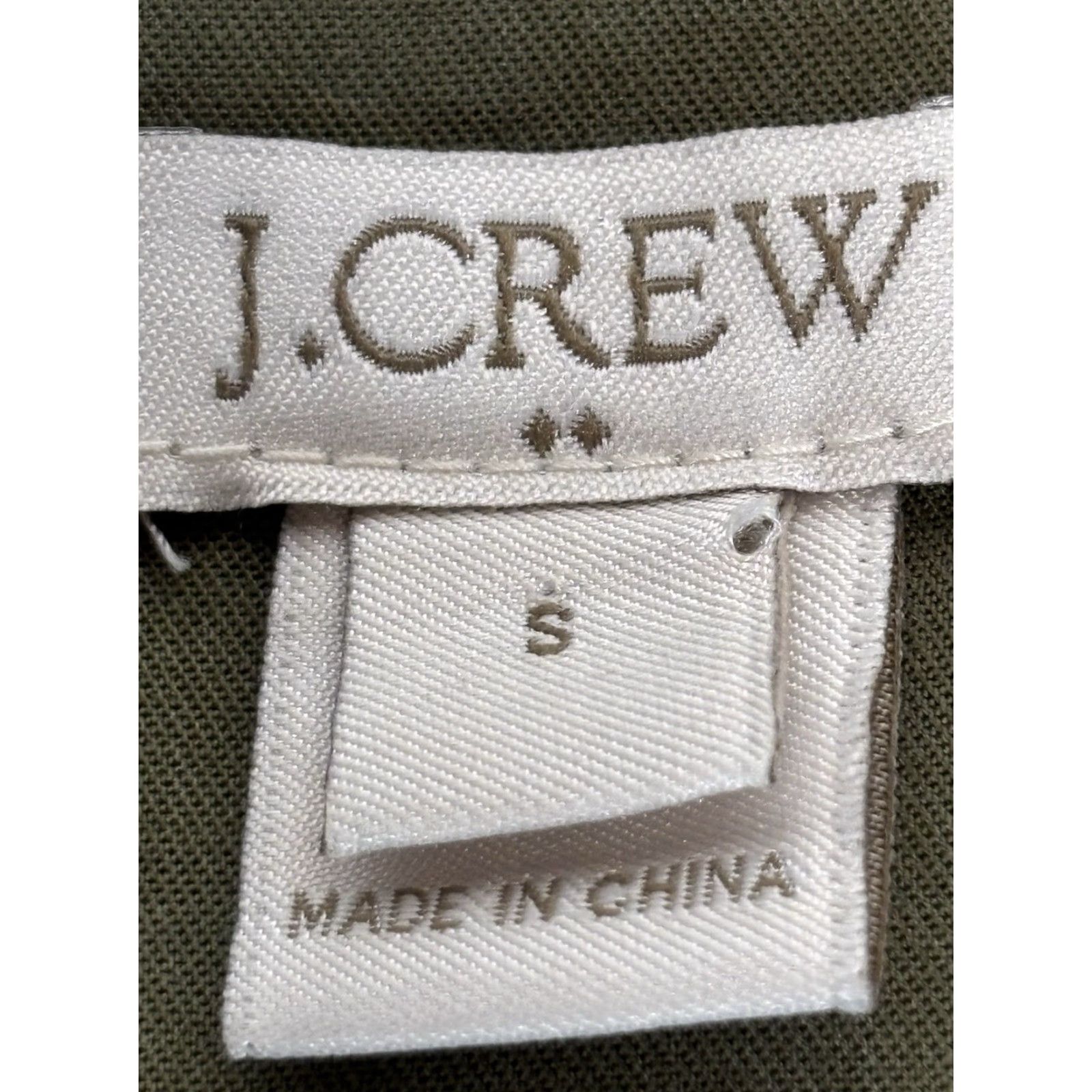 J.Crew VINTAGE J.CREW Military Fatigue Shirt Dress Women Small Army Green Utility Style Size S / US 4 / IT 40 - 6 Thumbnail