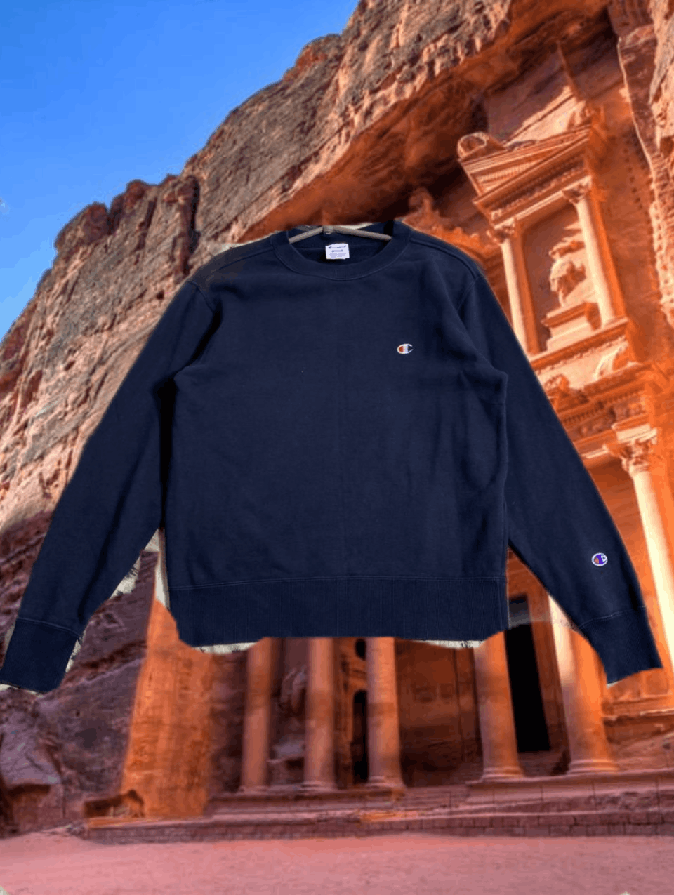 Champion × Vintage Champion Sweatshirt Medium Navy Blue Crewneck Size US M / EU 48-50 / 2 - 1 Thumbnail