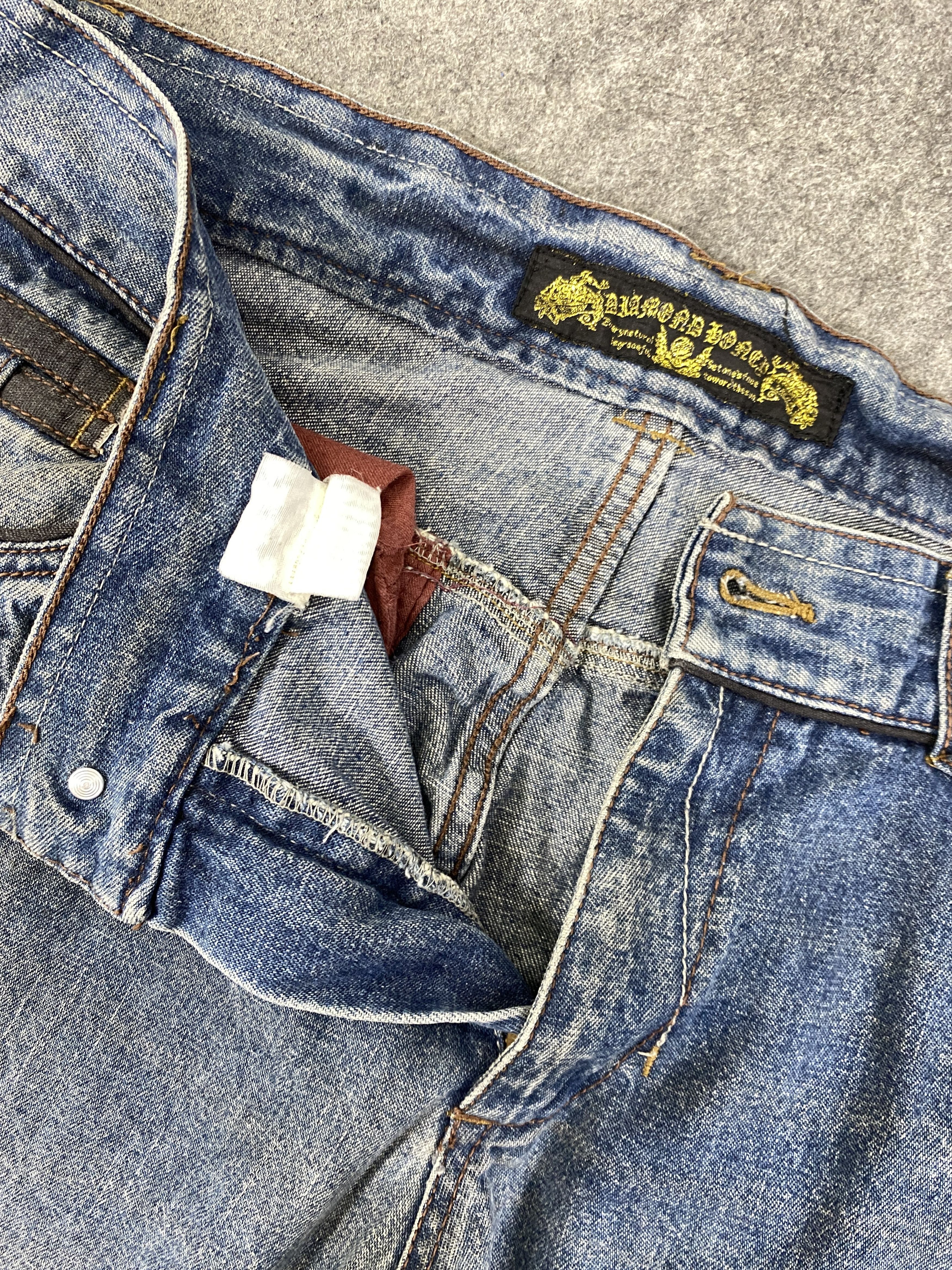 If Six Was Nine Faded Blue Vintage Flare Jeans 35x32 - JN3289 Size US 35 - 7 Thumbnail
