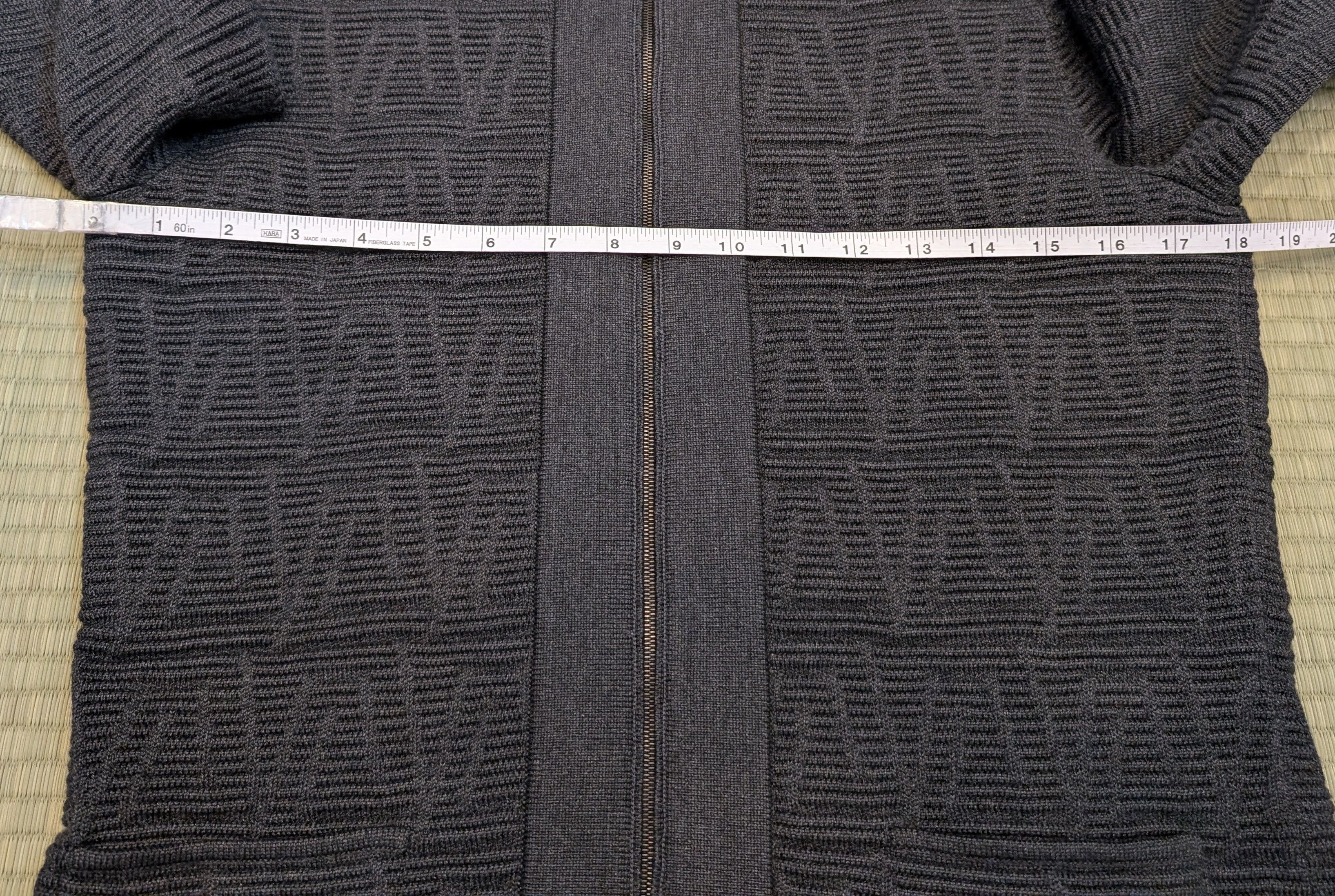 Akris Akris Graphite Jacquard Zip Cardigan Wook Silk Size S / US 4 / IT 40 - 6 Thumbnail
