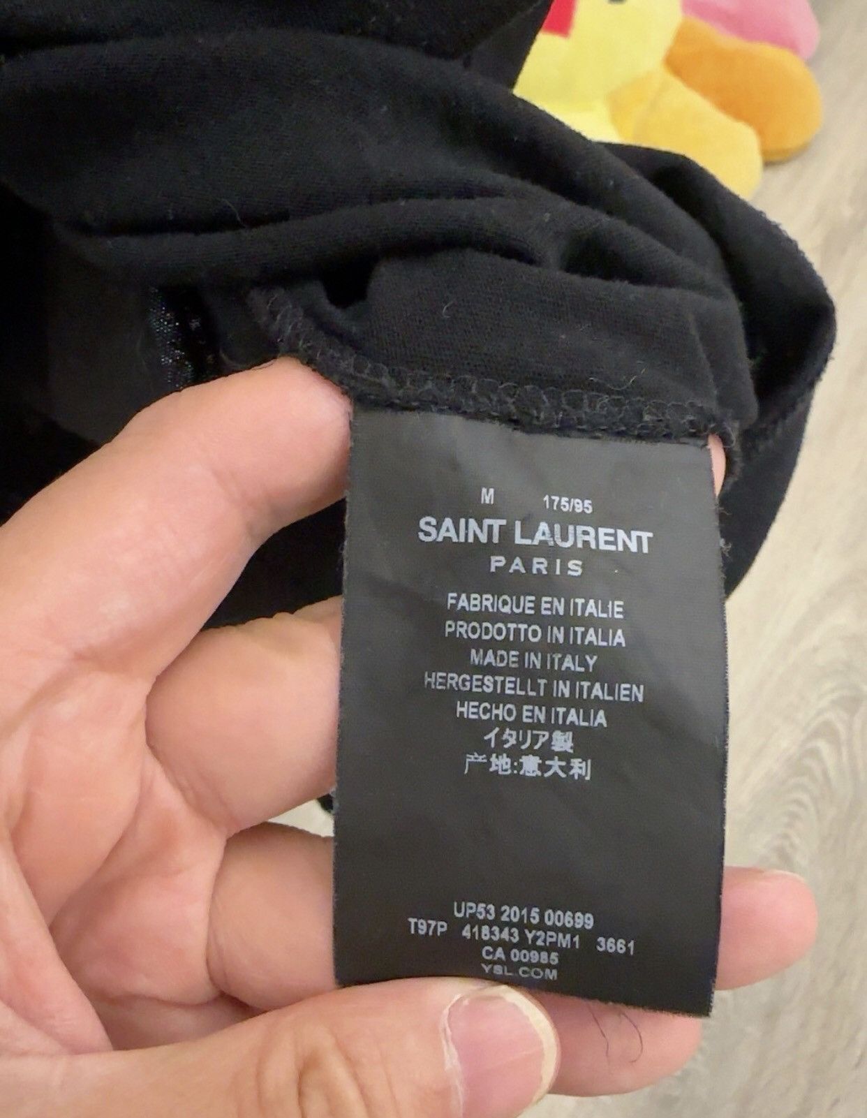 Saint Laurent Paris × Yves Saint Laurent Saint Laurent 16ss Hedi period Baby short sleeved T-shirt Size US M / EU 48-50 / 2 - 6 Thumbnail