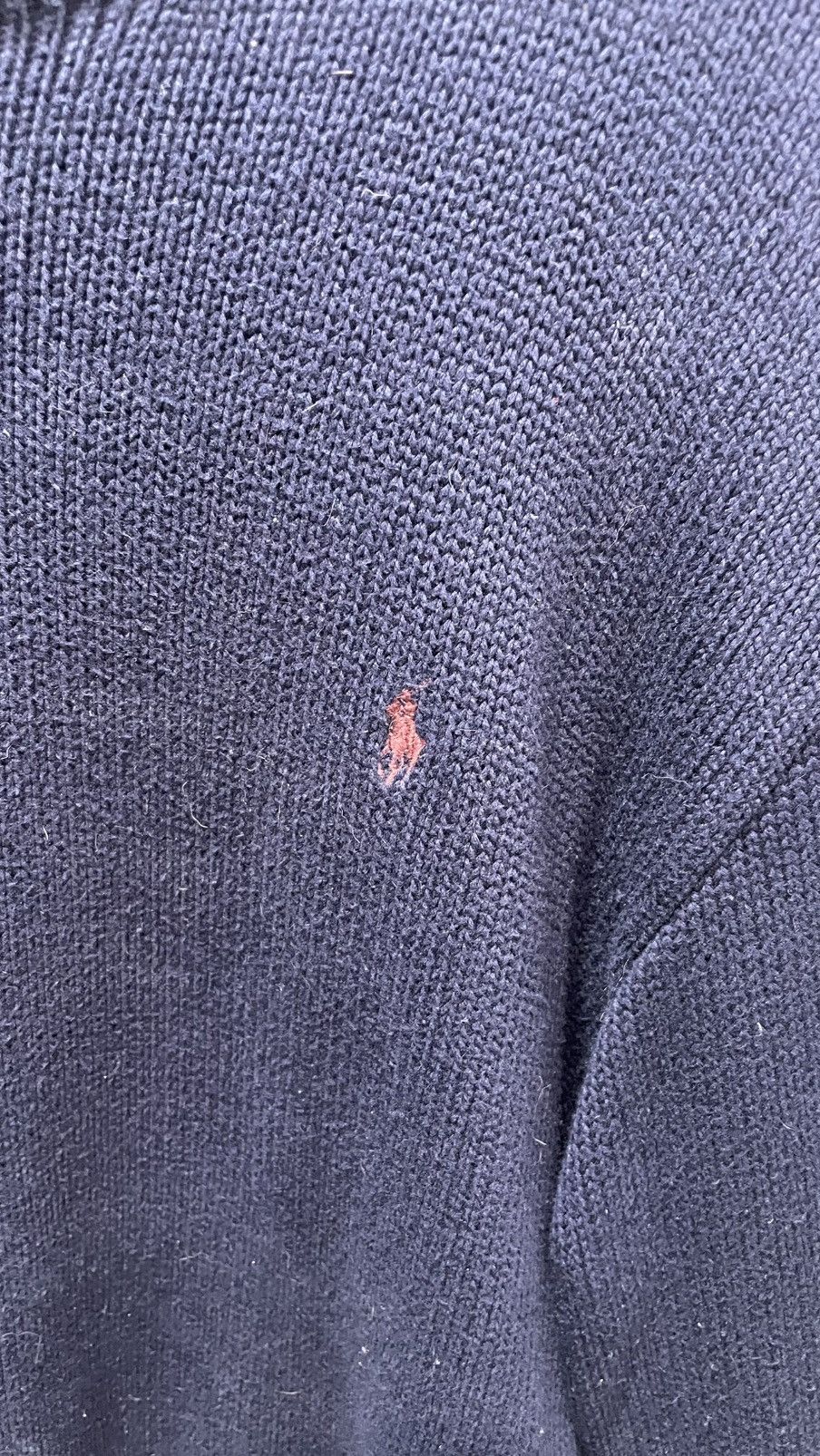 Polo Ralph Lauren Knitted Navy blue sweater by Polo Ralph Lauren Size US M / EU 48-50 / 2 - 2 Thumbnail