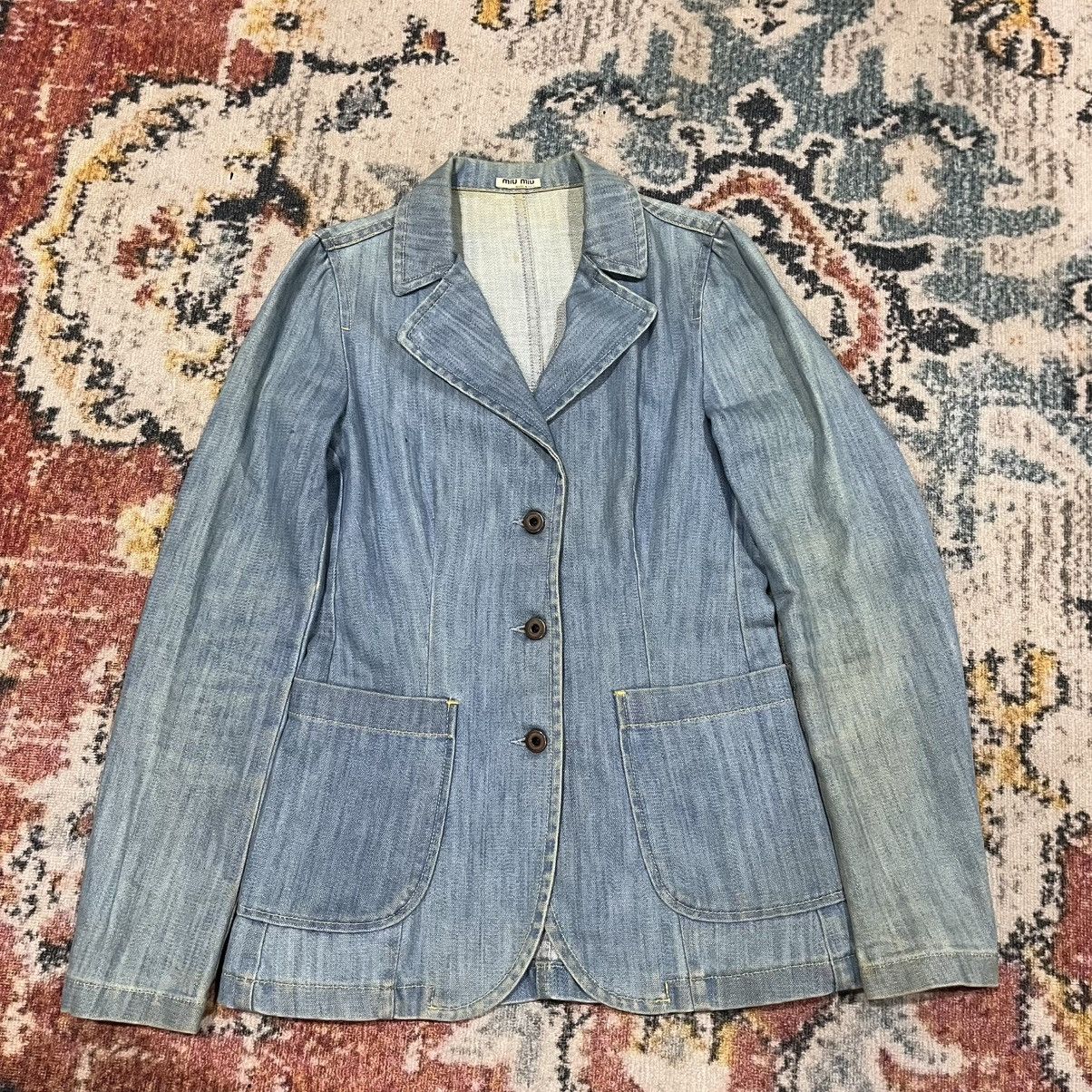 Miu Miu Miu miu broken twill jacket Size S / US 4 / IT 40 - 1 Thumbnail