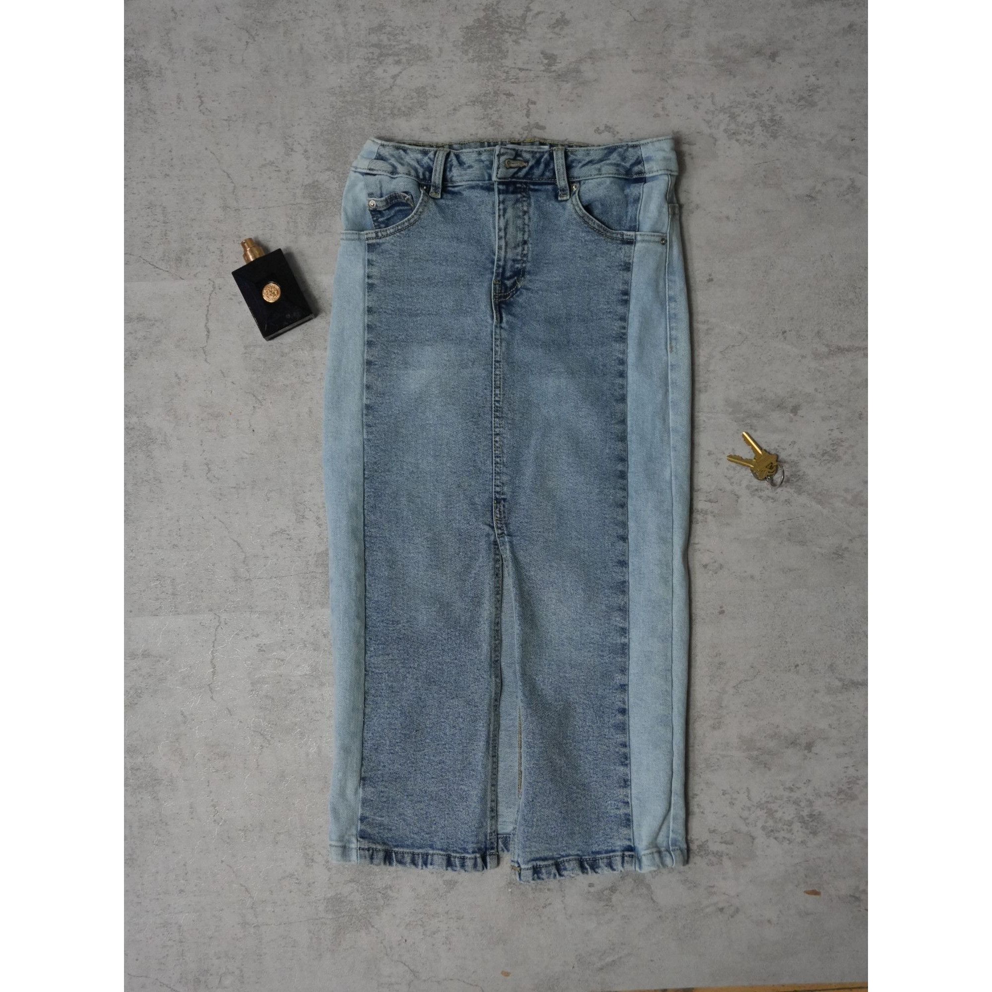 Other Suzy Lightwash Denim Long Skirt Size 26" / US 2 / IT 38 - 1 Thumbnail