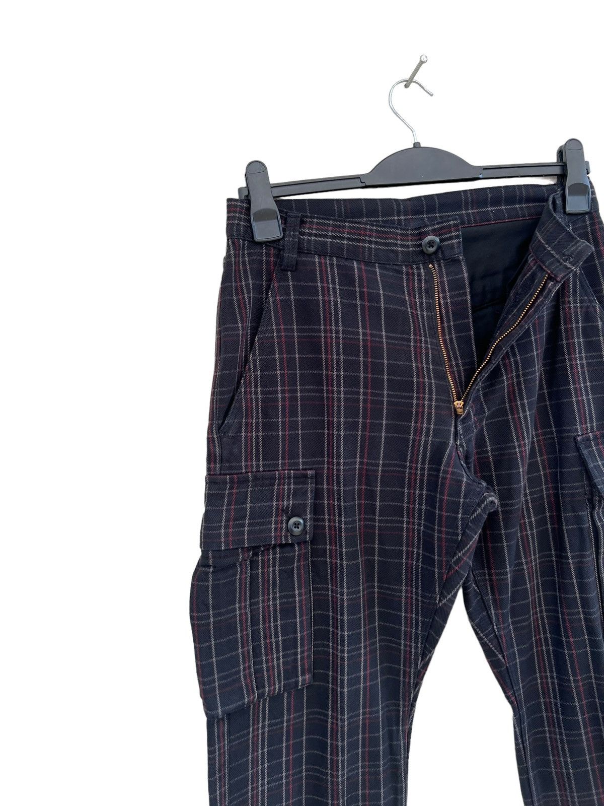 PPFM Vintage PPFM Checks Adjustable Hem Cargo Trouser Pant Size US 30 / EU 46 - 7 Thumbnail