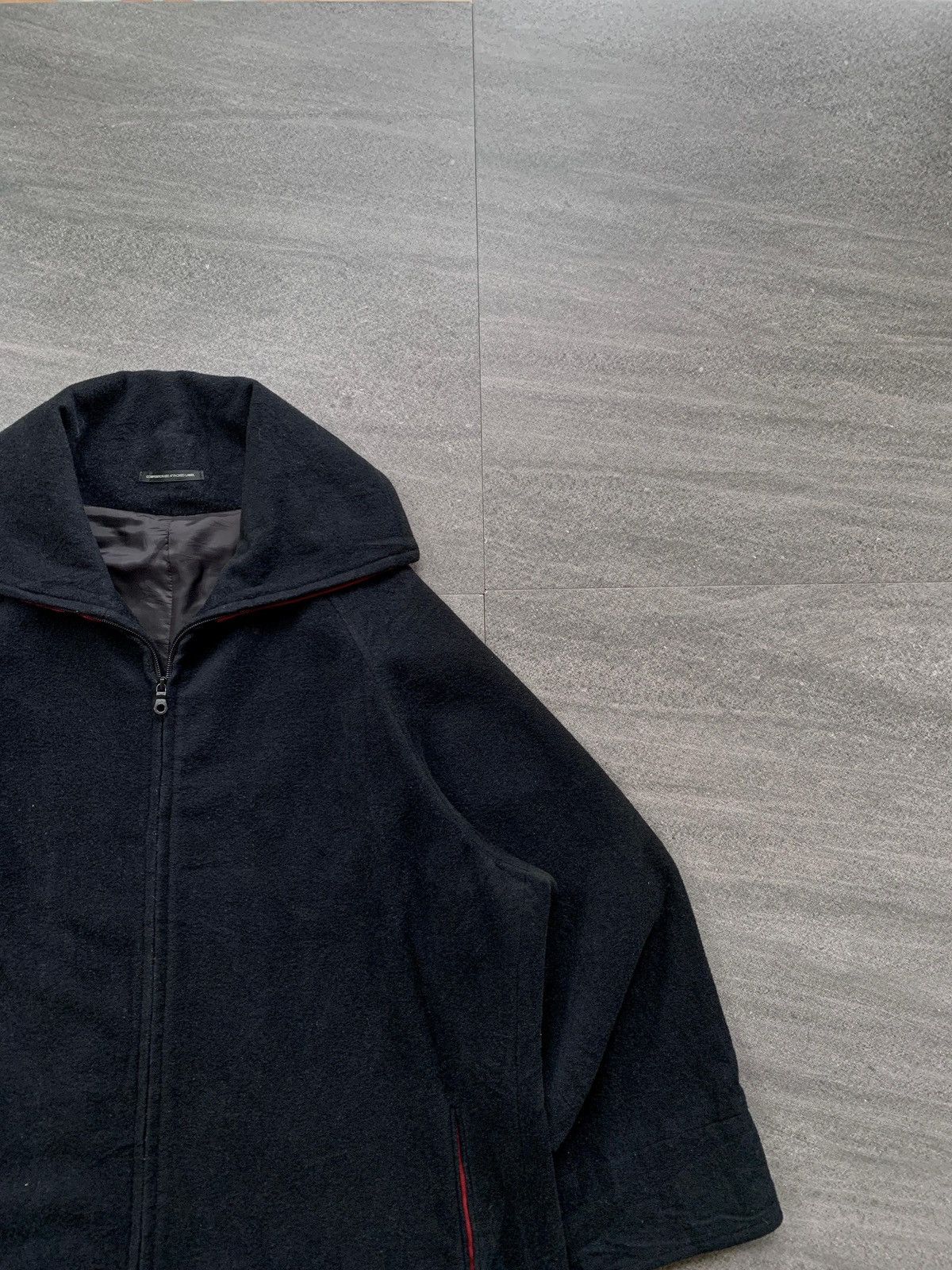 Yohji Yamamoto FREE TAX! Cashmere Blend Wide Collar Coat Size US L / EU 52-54 / 3 - 3 Thumbnail
