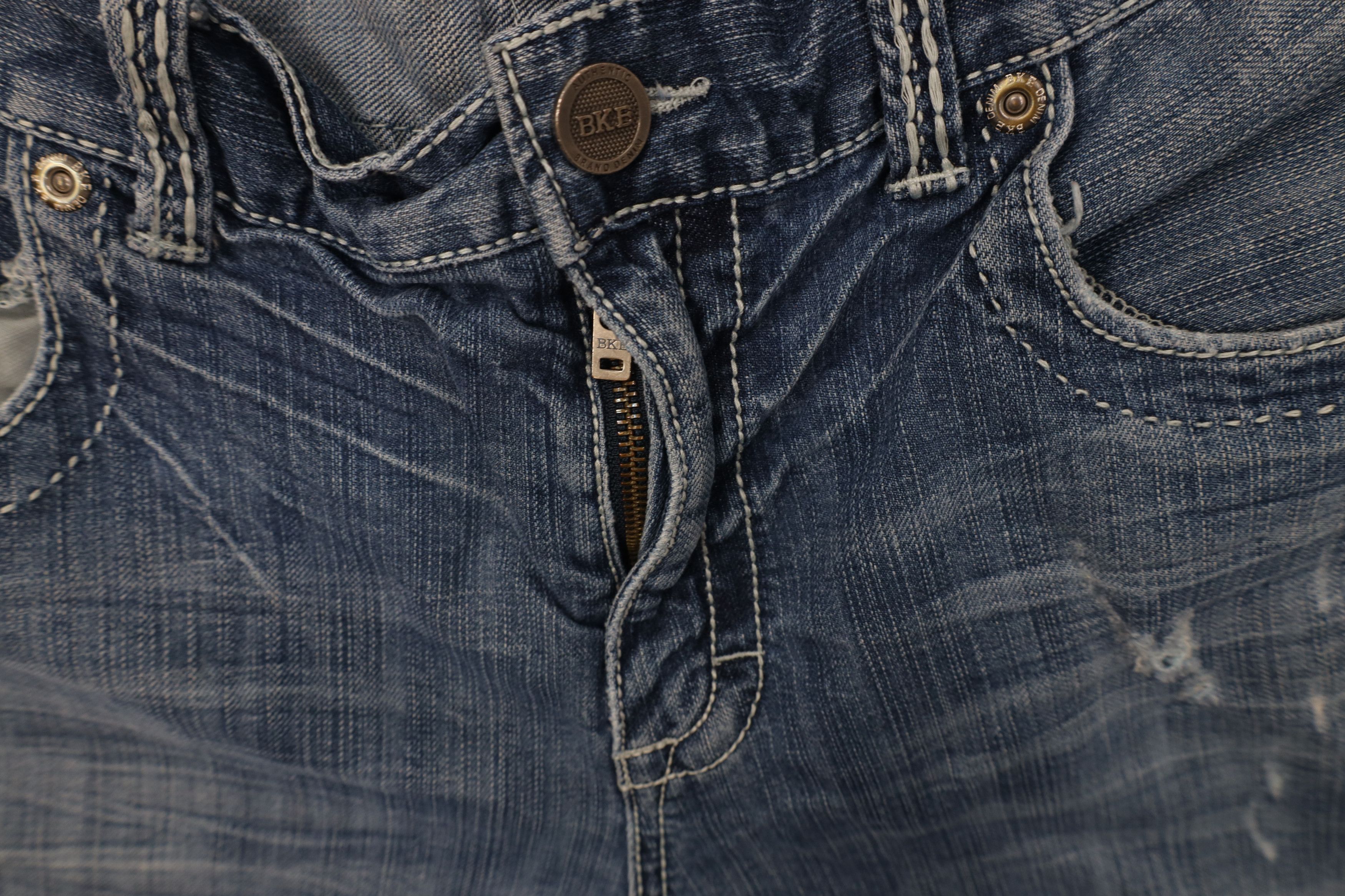 Vintage Buckle BKE Thick Stitch Tyler Straight Leg Denim Jeans Size US 36 / EU 52 - 8 Thumbnail