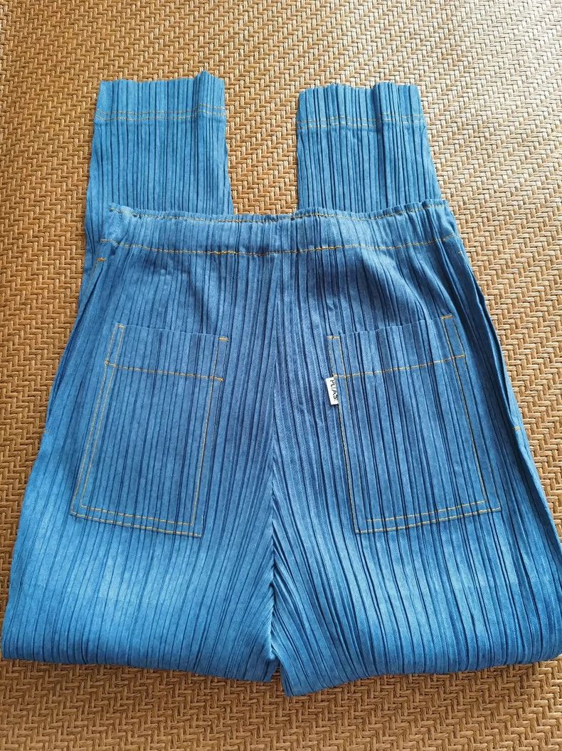 Issey Miyake Issey Miyake size:2 Blue pleated pants Size 42" / US 20 - 3 Thumbnail
