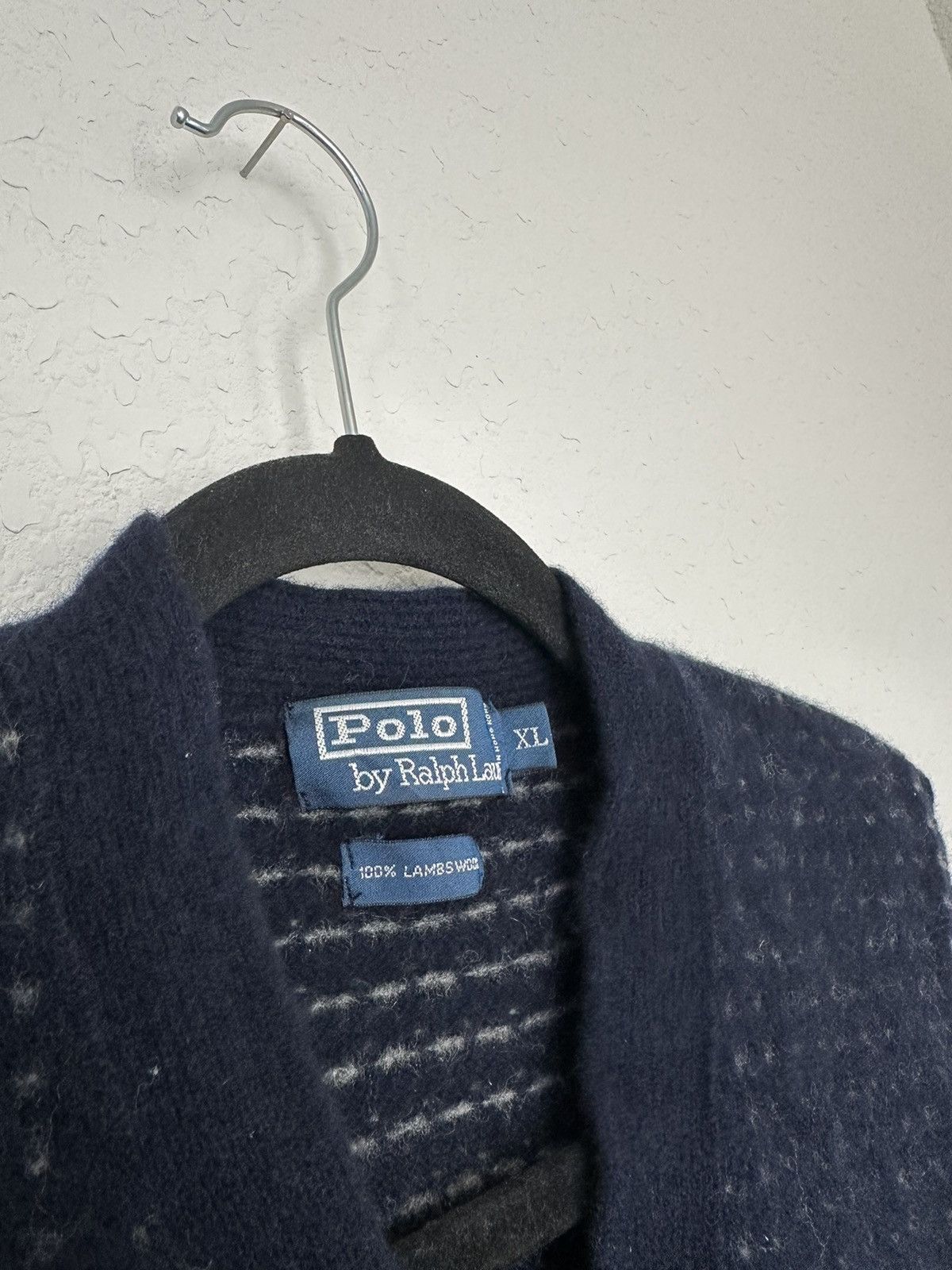 Polo Ralph Lauren × Vintage Vintage 90s Polo Ralph Lauren Cardigan Vest 100% Lambswool Size US XL / EU 56 / 4 - 3 Thumbnail