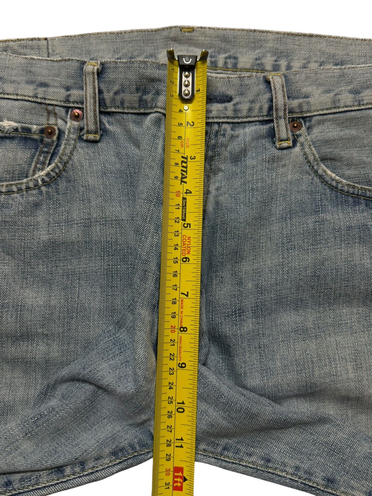 Uniqlo Vintage Y2K Japanese Uniqlo Blue Faded Wash Wide Leg Baggy Size US 34 / EU 50 - 12 Thumbnail