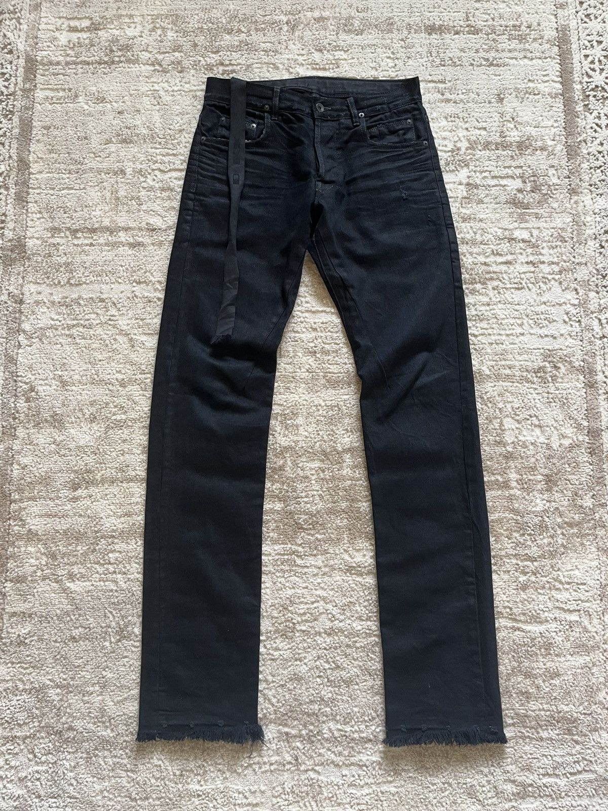 Rick Owens AW08 Rick Owens Waxed Detroits Size US 29 - 1 Thumbnail