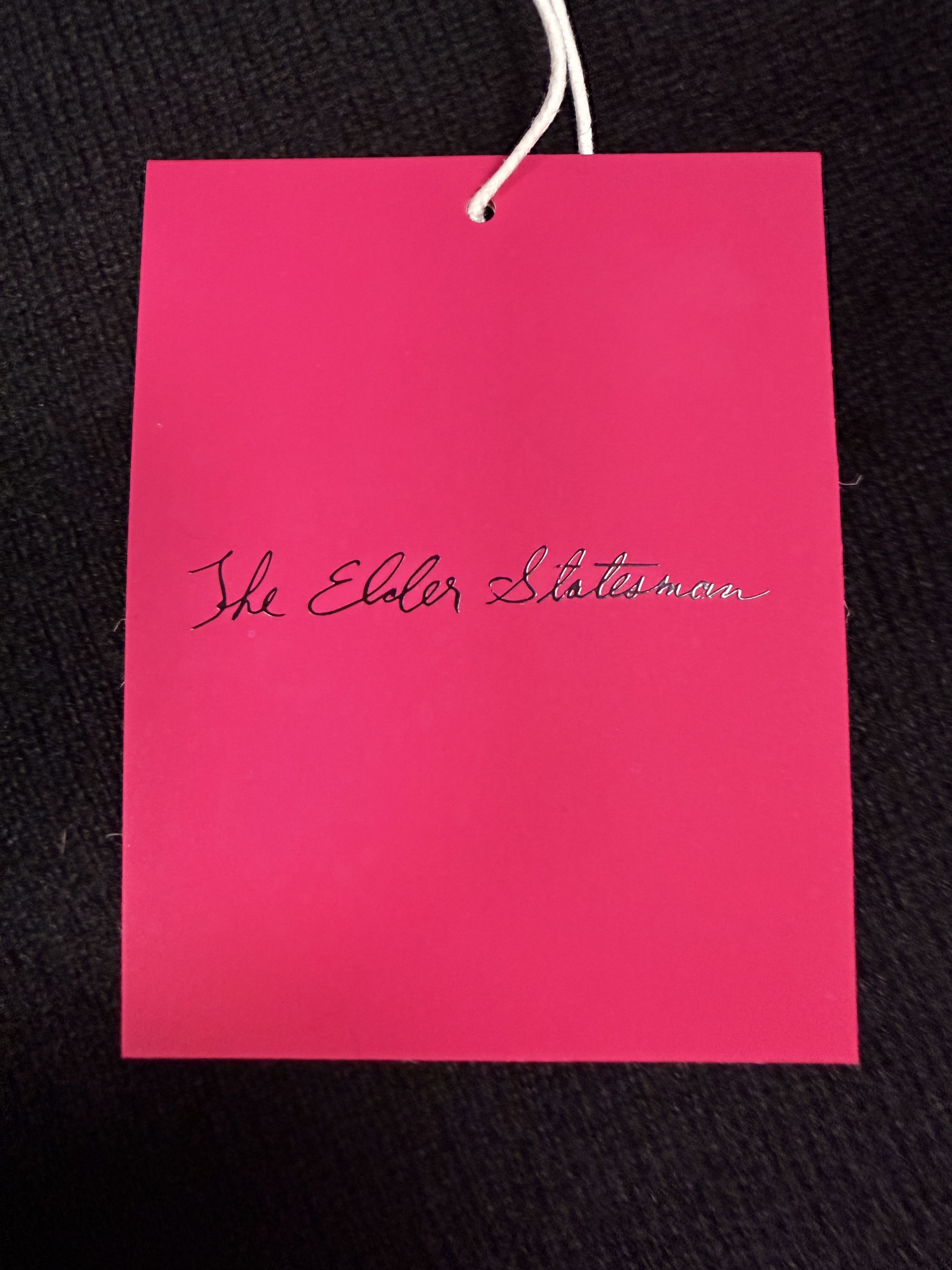 The Elder Statesman $495 The Elder Statesman Delicash Black Fitted Tee Size M / US 6-8 / IT 42-44 - 10 Thumbnail