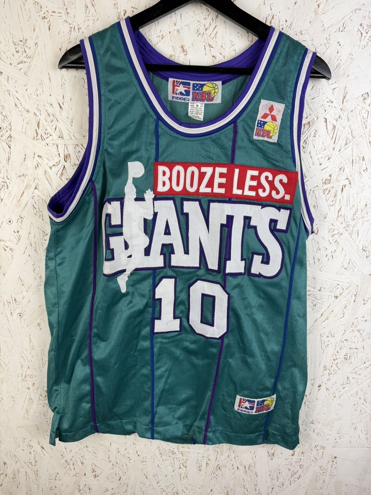 90s North Melbourne Booze Less 1995 Giants NBL Jersey M