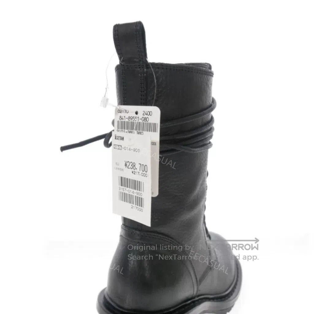 Ann Demeulemeester Elegant Black Leather High Heeled Boots. Size US 4 / IT 34 - 7 Thumbnail