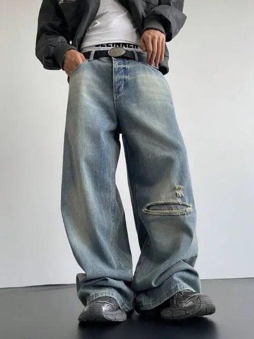 Jean Baggy Denim VIntage Retro Jeans Size US 32 / EU 48 - 1 Thumbnail