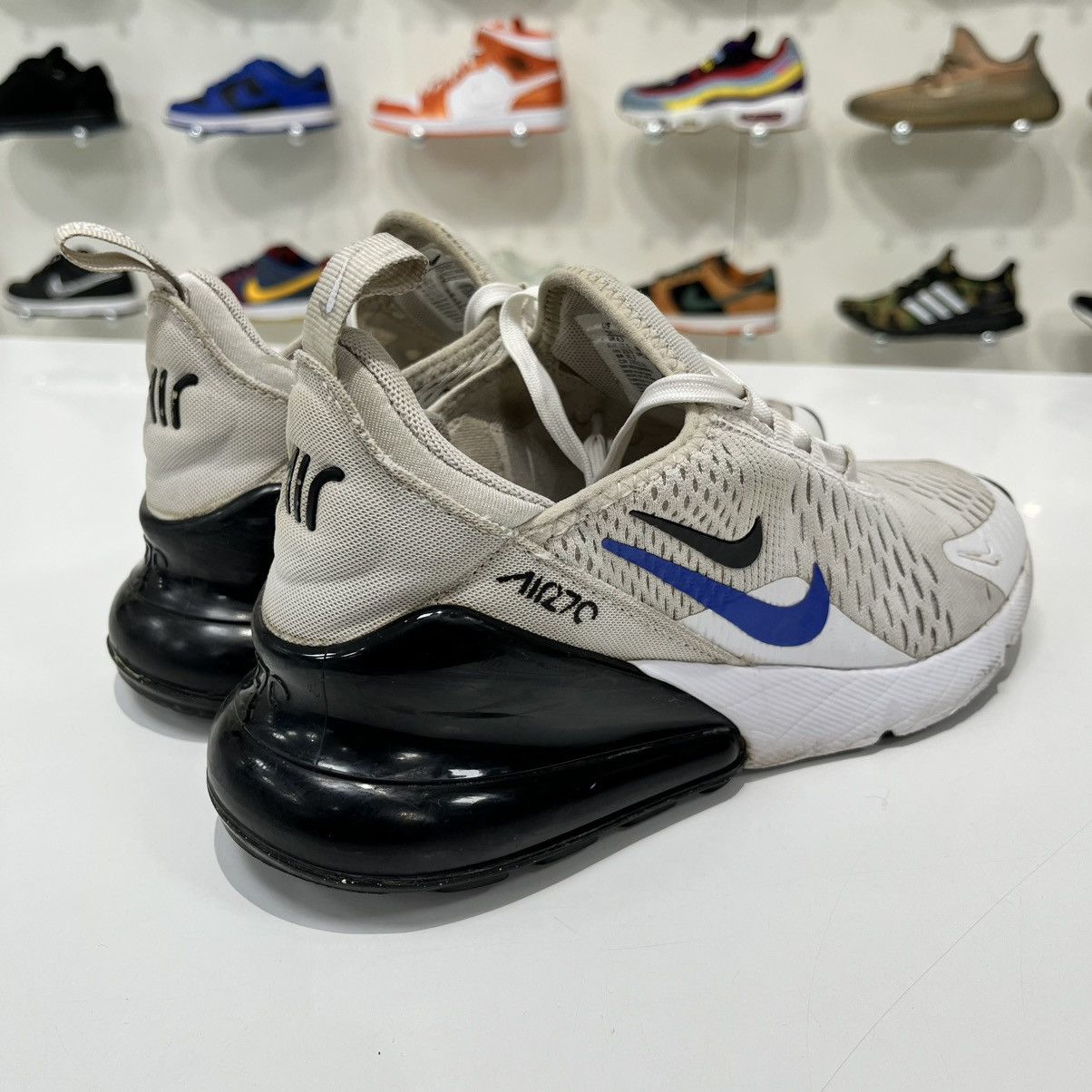Nike Nike Air Max 270 White Black Hyper Royal (GS) Size US 5 / EU 37 - 5 Thumbnail