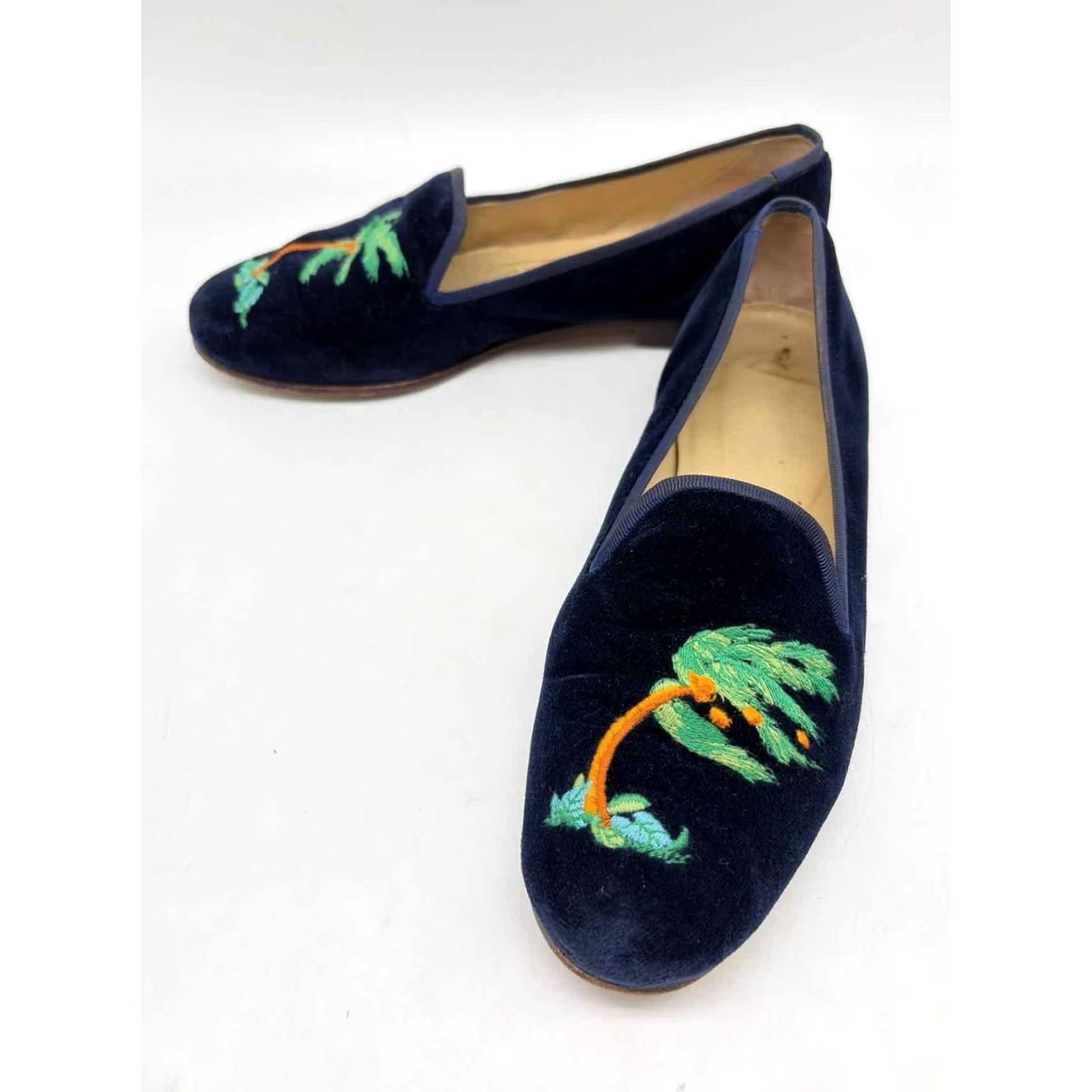 Vintage Stubbs and Wooten Slip On Flats Size 6 Navy Size US 6 / IT 36 - 2 Thumbnail