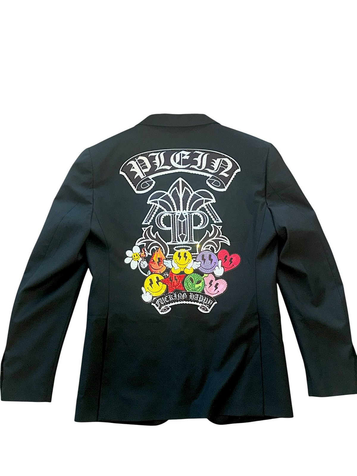 Philipp Plein Philipp Plein Crystal Skull Blazer Black Tailored Jacket Size 50L - 8 Thumbnail