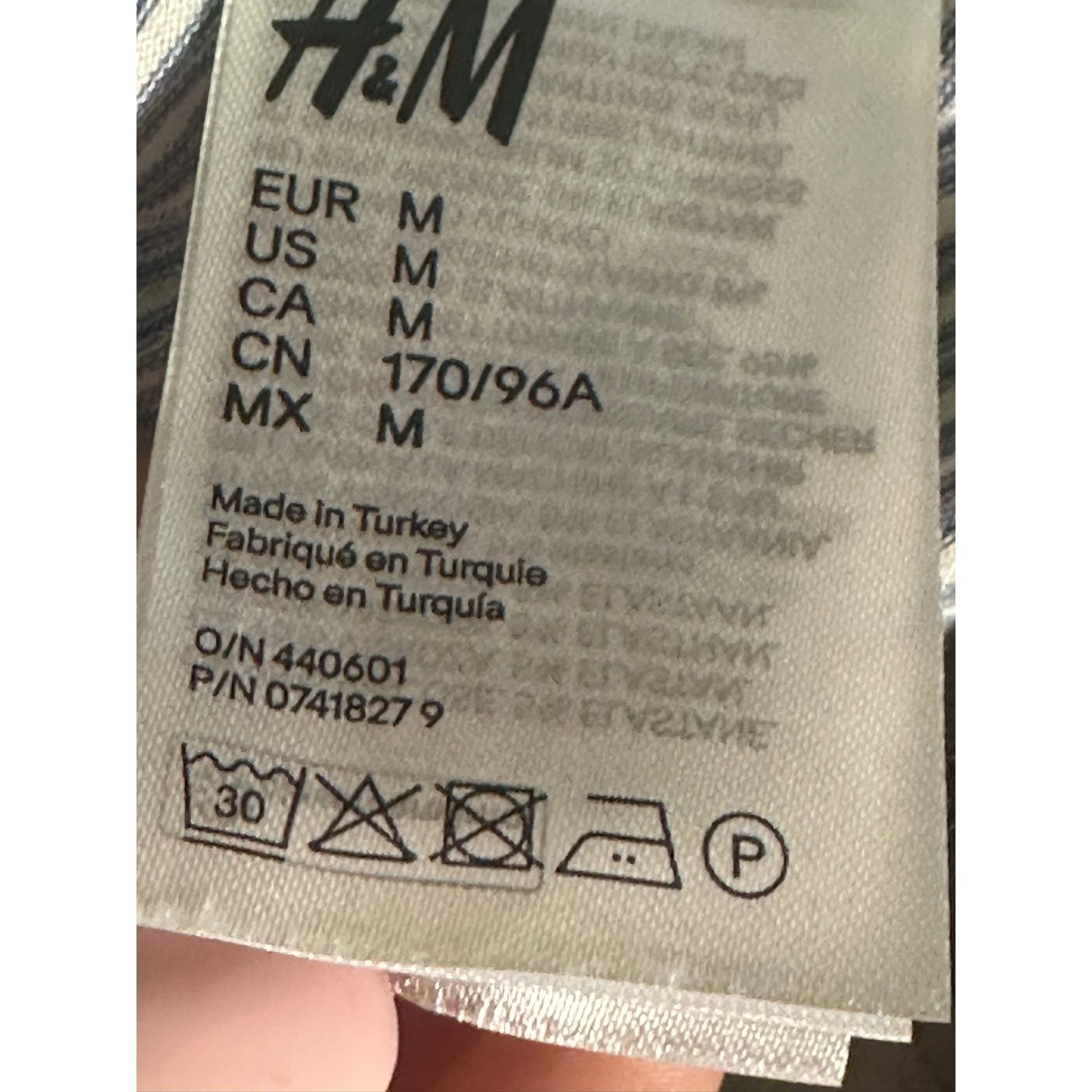 H&M H&M white blue long sleeves bodysuit size Medium Size M / US 6-8 / IT 42-44 - 4 Thumbnail