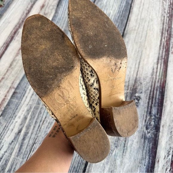 Other Modern Vice New York Leather Snake Print Booties Size US 8.5 / IT 38.5 - 8 Thumbnail