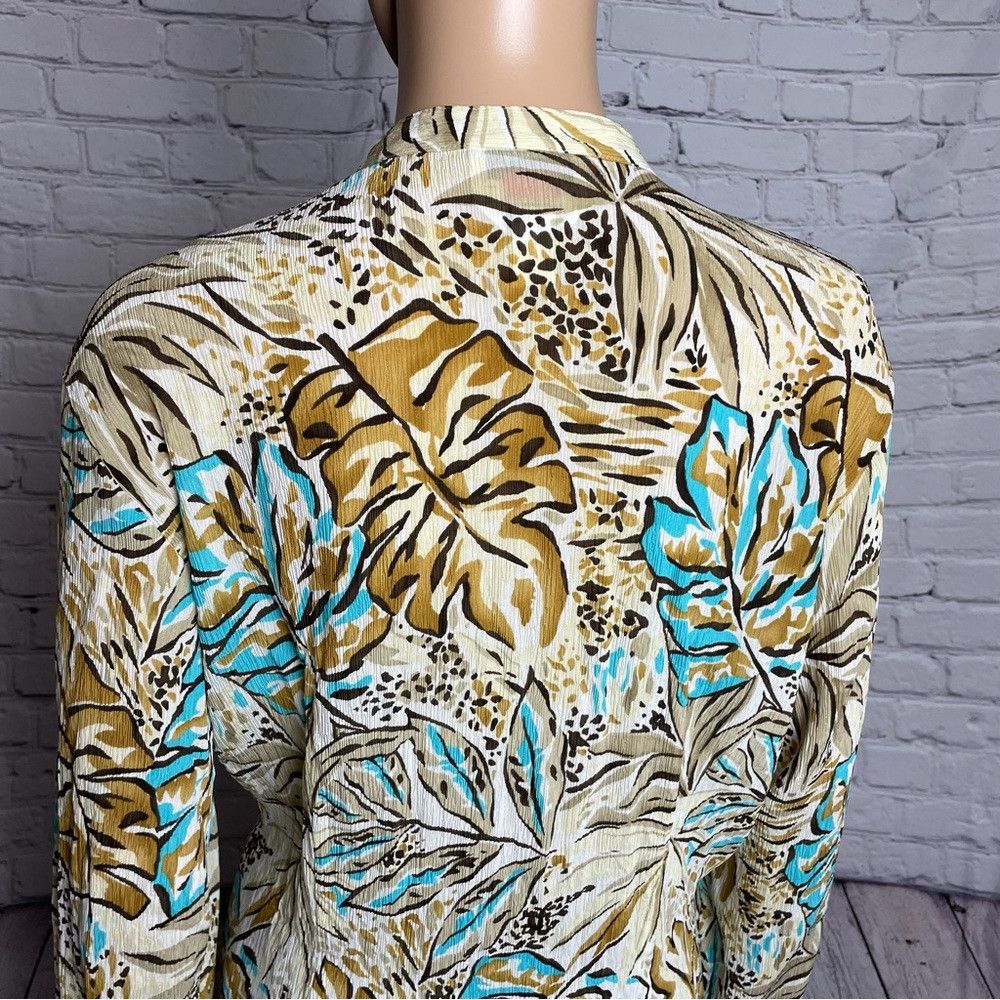 Talbots Talbots Pure Silk Crinkled Blouse Size L Size L / US 10 / IT 46 - 9 Thumbnail