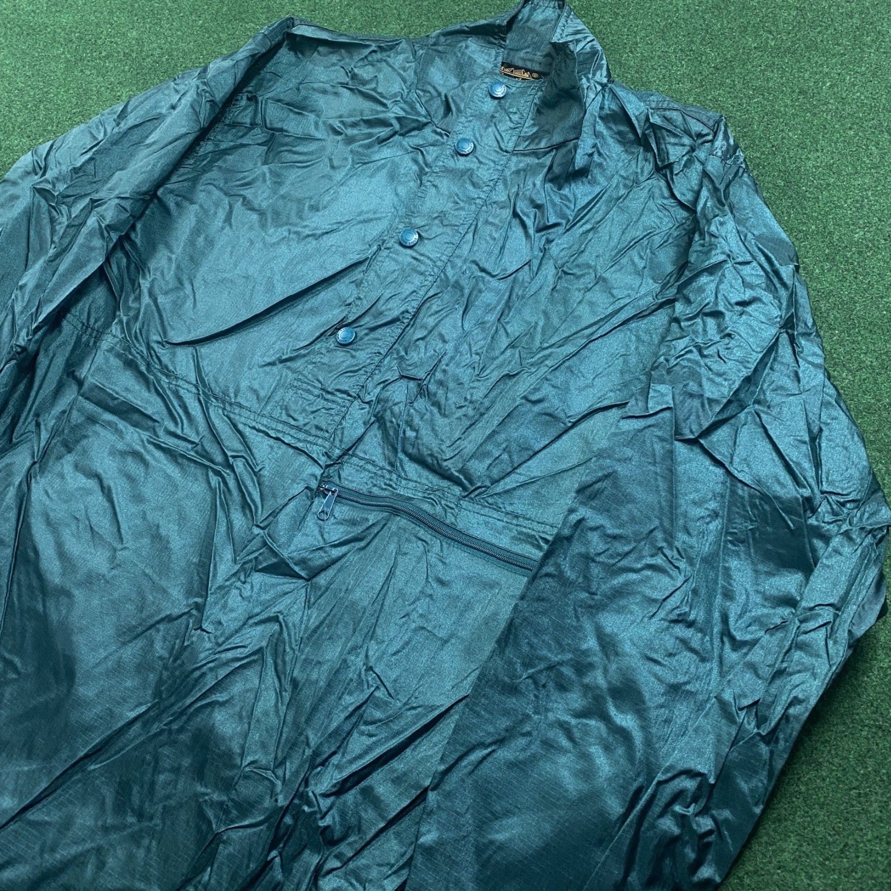 Eddie Bauer VINTAGE Eddie Bauer Windbreaker Jacket Mens M Green 90S Anorak Pullover Coat Jacket Windbreaker Green Eddie Bauer Mens M 90s Vintage Pullover Coat Size US M / EU 48-50 / 2 - 2 Thumbnail