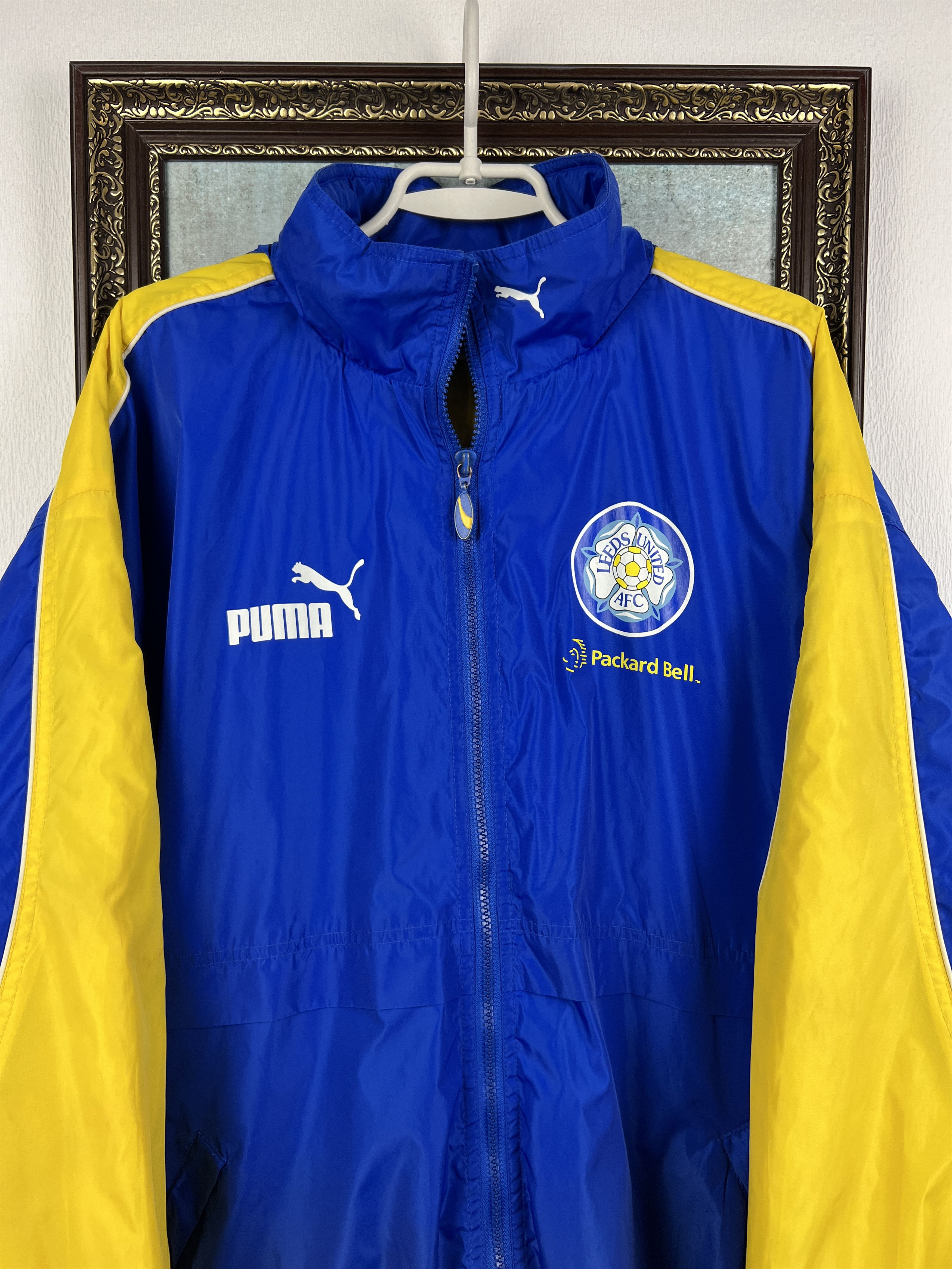 Puma Vintage 90's Puma Leeds United Football Padded Jacket Soccer Size US XL / EU 56 / 4 - 2 Thumbnail