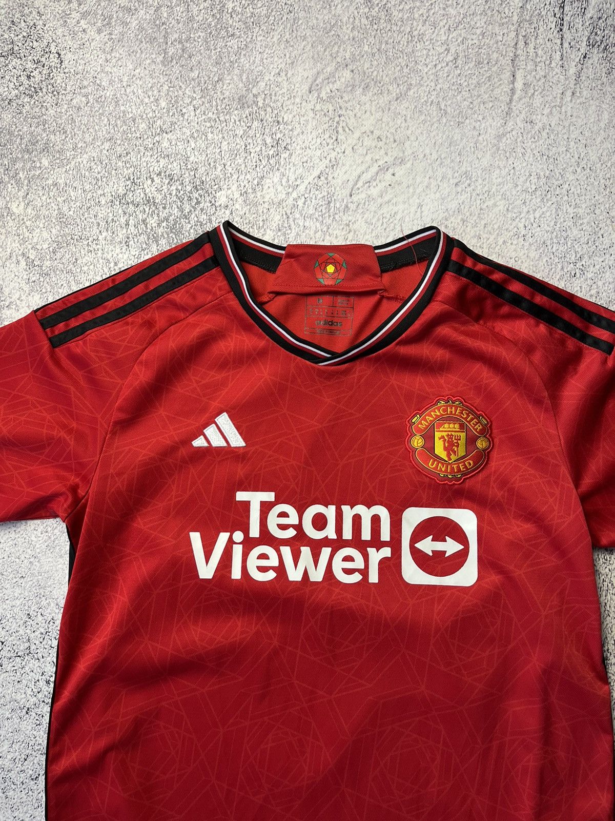 Vintage Manchester United 2023-2024 Authentic Home Shirt Size US M / EU 48-50 / 2 - 5 Thumbnail