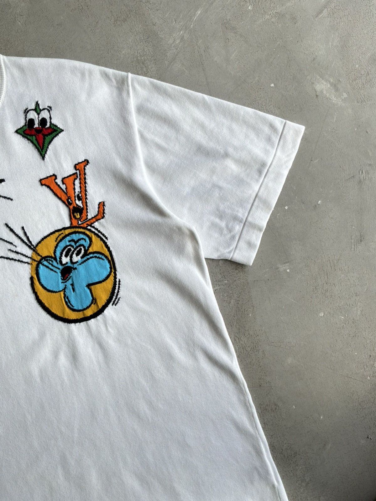 Louis Vuitton Louis Vuitton - Intarsia Comic Knit Tee Size US L / EU 52-54 / 3 - 3 Thumbnail