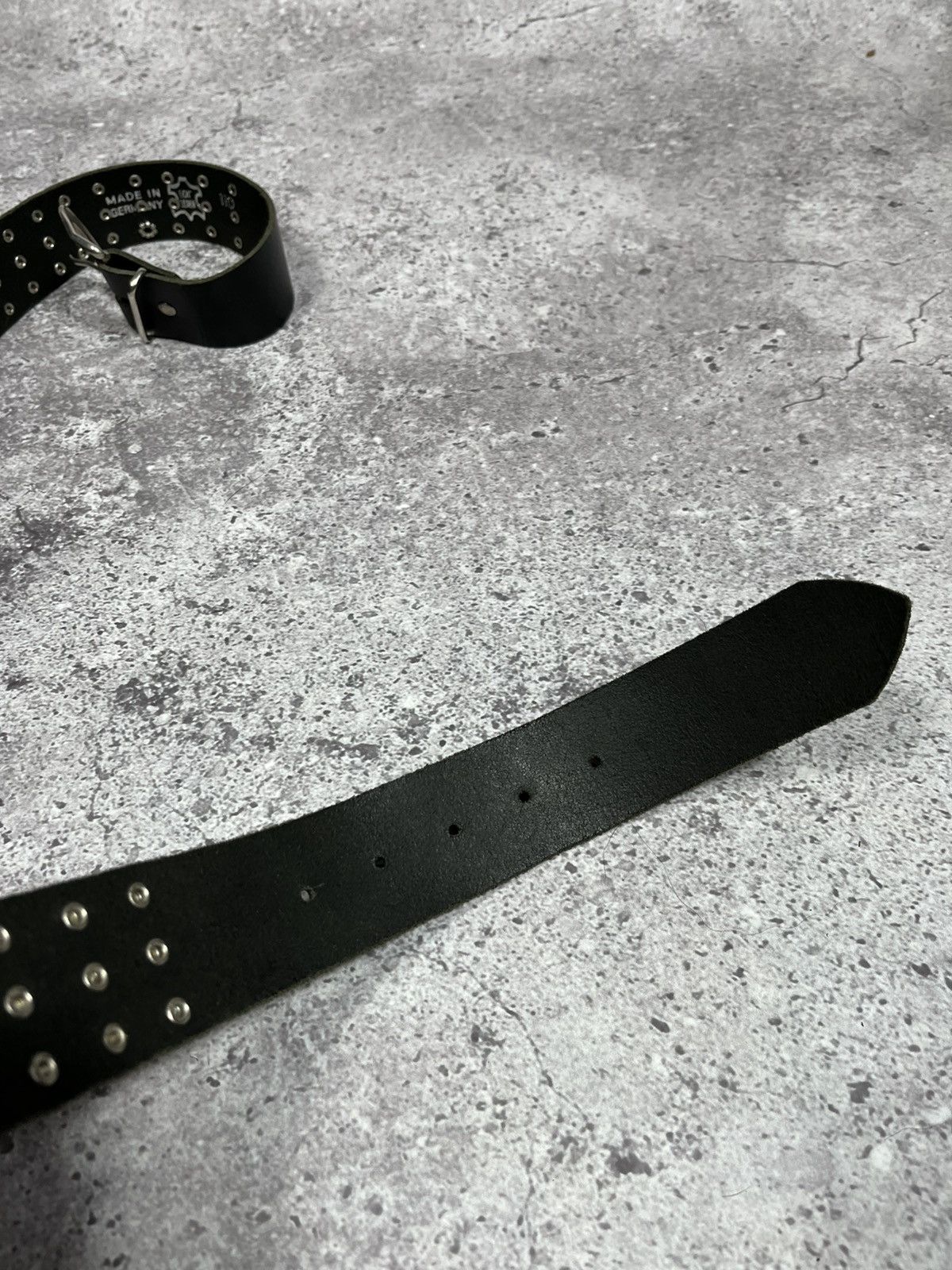 Japanese Brand Vintage Y2k Leather Punk metallic rock belt Size ONE SIZE - 7 Thumbnail
