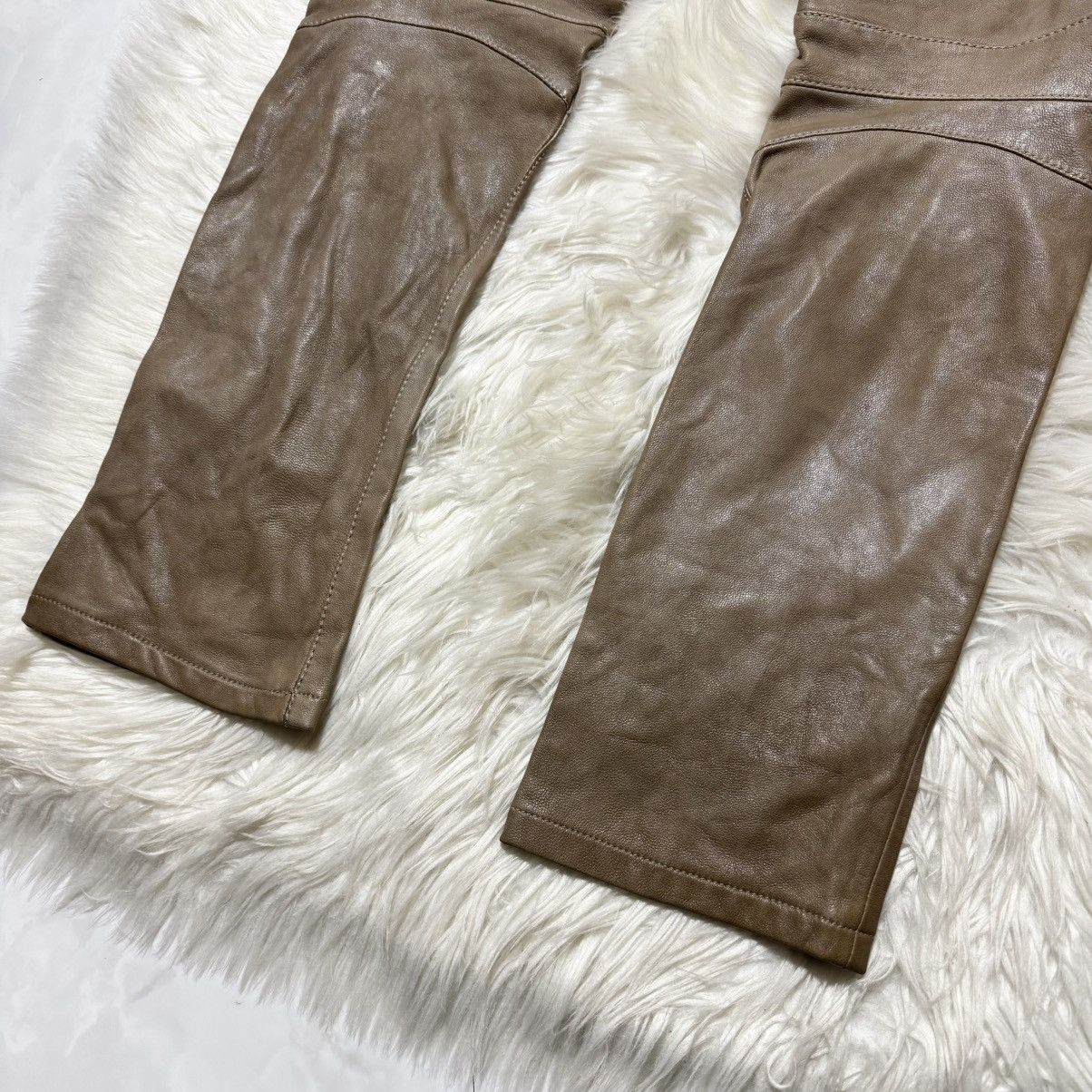 Balmain collection model, Balmain Homme leather biker pants Size US 32 / EU 48 - 9 Thumbnail