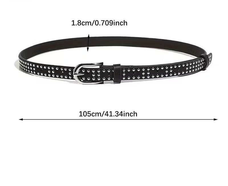 Japanese Brand Punk rockers streetwear black colour belt Size ONE SIZE - 3 Thumbnail