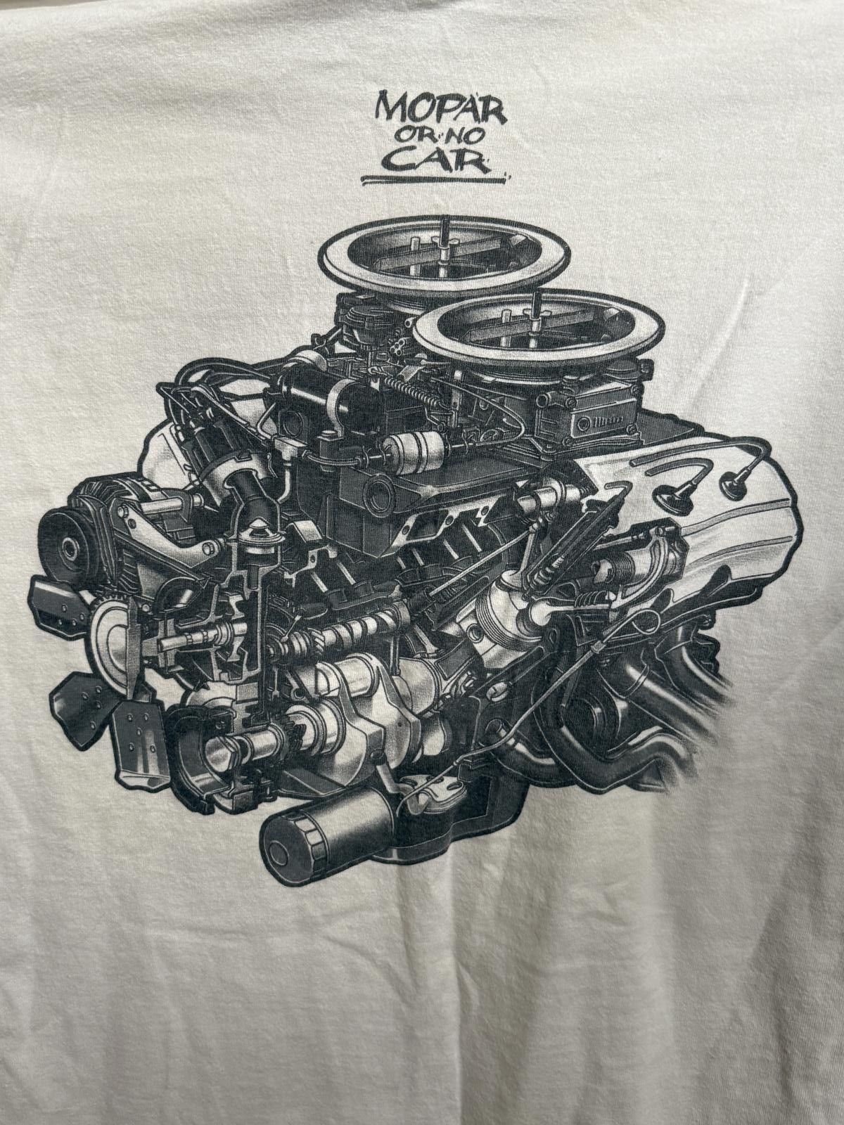 Gildan Mopar Magazine T-shirt - Mopar or No Car 426 Hemi Engine XL Size US XL / EU 56 / 4 - 5 Thumbnail
