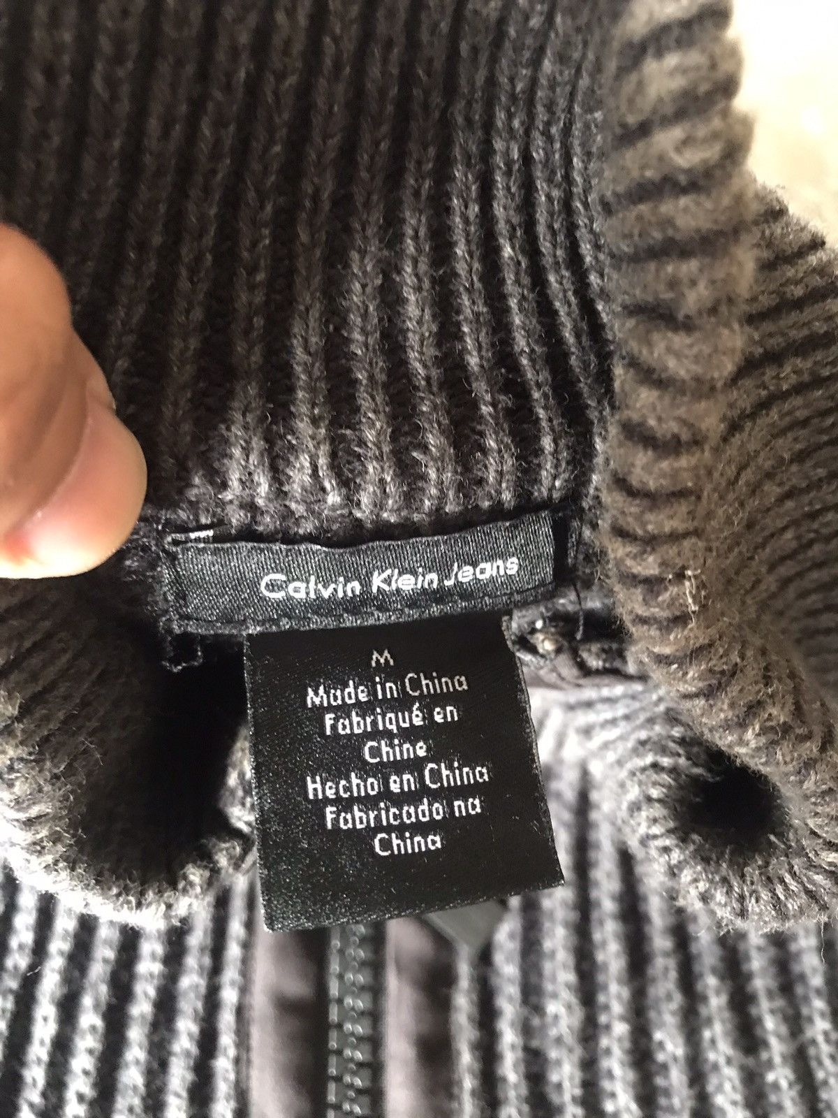 Calvin Klein Knitwear Material Jacket by Calvin Klein Jeans Size M / US 6-8 / IT 42-44 - 8 Thumbnail