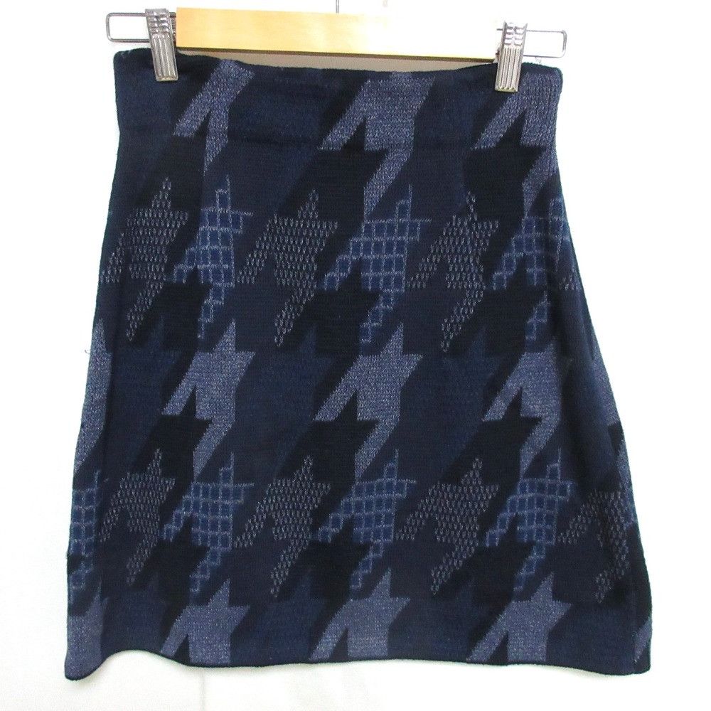 Other Other Mame Kurogouchi Houndstooth Knitted Skirt Others Skirts MM23PS-KN725 DUTY FREE for USA Size ONE SIZE - 1 Thumbnail