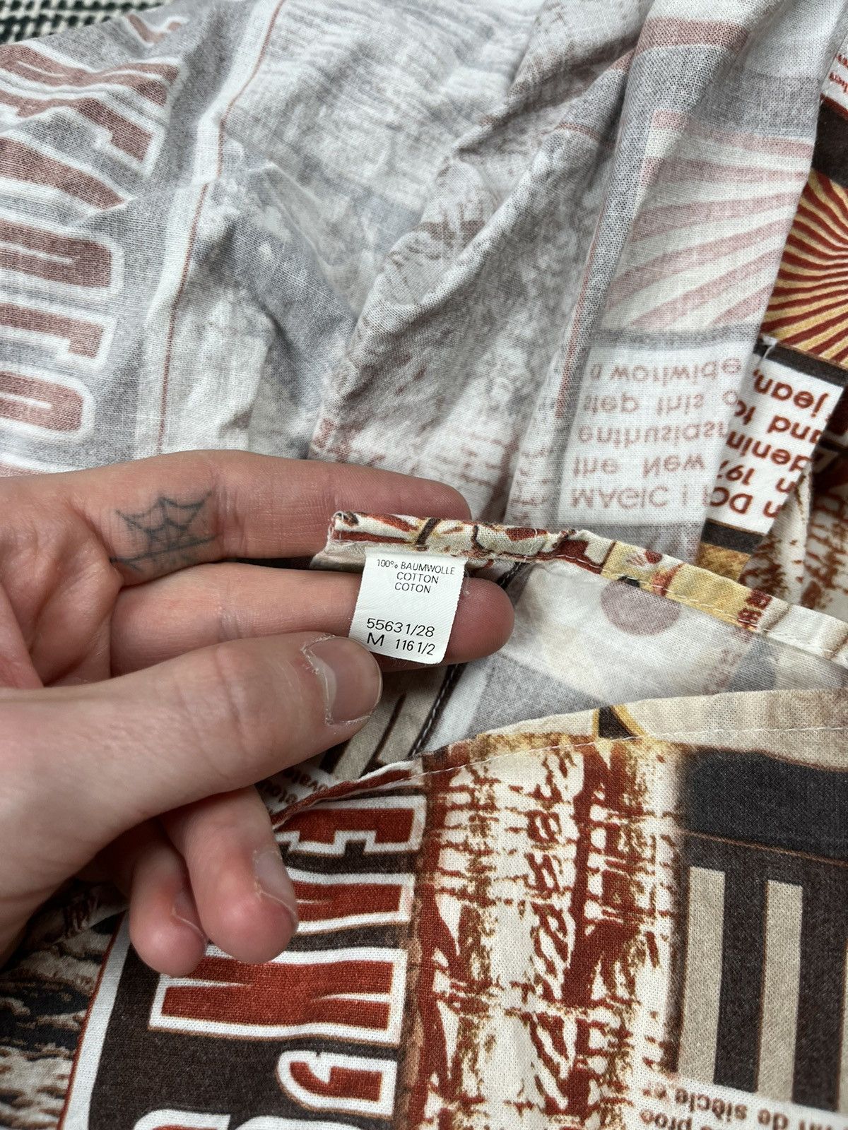 Japanese Brand × Vintage vintage newspaper style pop art button up shirt Size US M / EU 48-50 / 2 - 7 Thumbnail