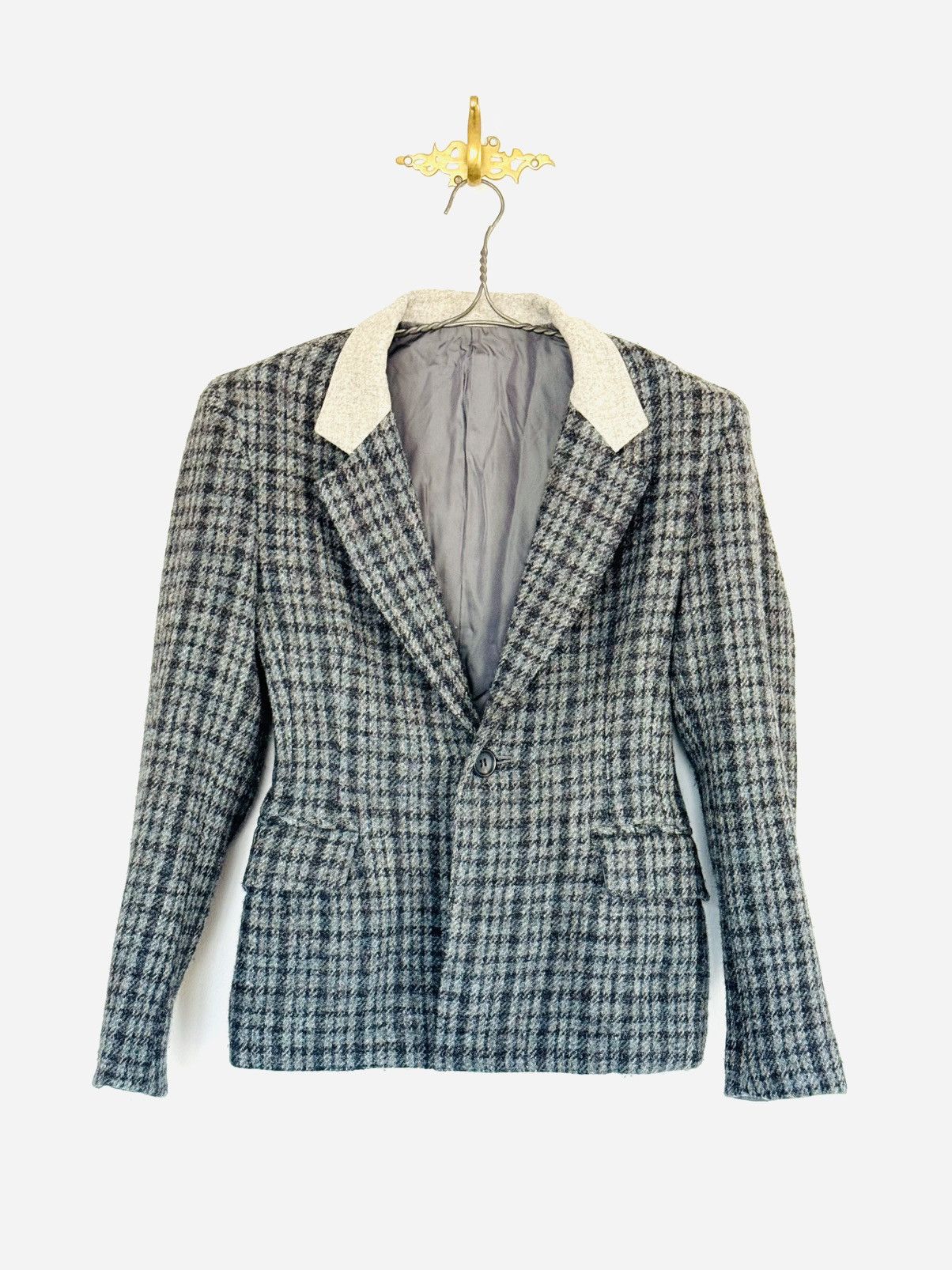 Yohji Yamamoto Y’s Yamamoto by Yohji Yamamoto plaid blazer sz M Size M / US 6-8 / IT 42-44 - 2 Thumbnail