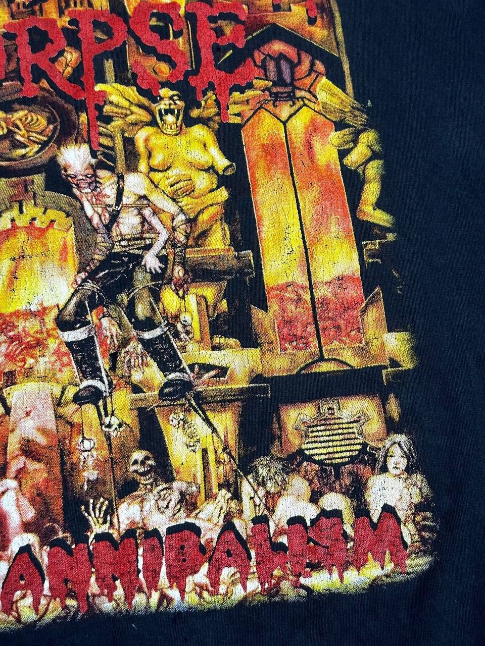 Band Tees × Vintage Rare!! Vintage 2002 Cannibal Corpse Butchered At Birth Tee Size US L / EU 52-54 / 3 - 15 Thumbnail
